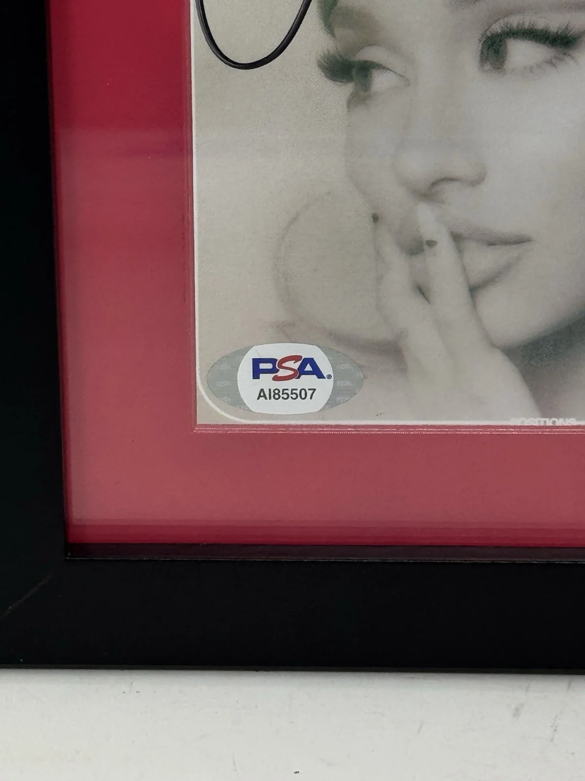 ARIANA GRANDE SIGNED FRAMED AUTOGRAPH POSITIONS CD PSA/DNA COA THANK YOU NEXT, image 3