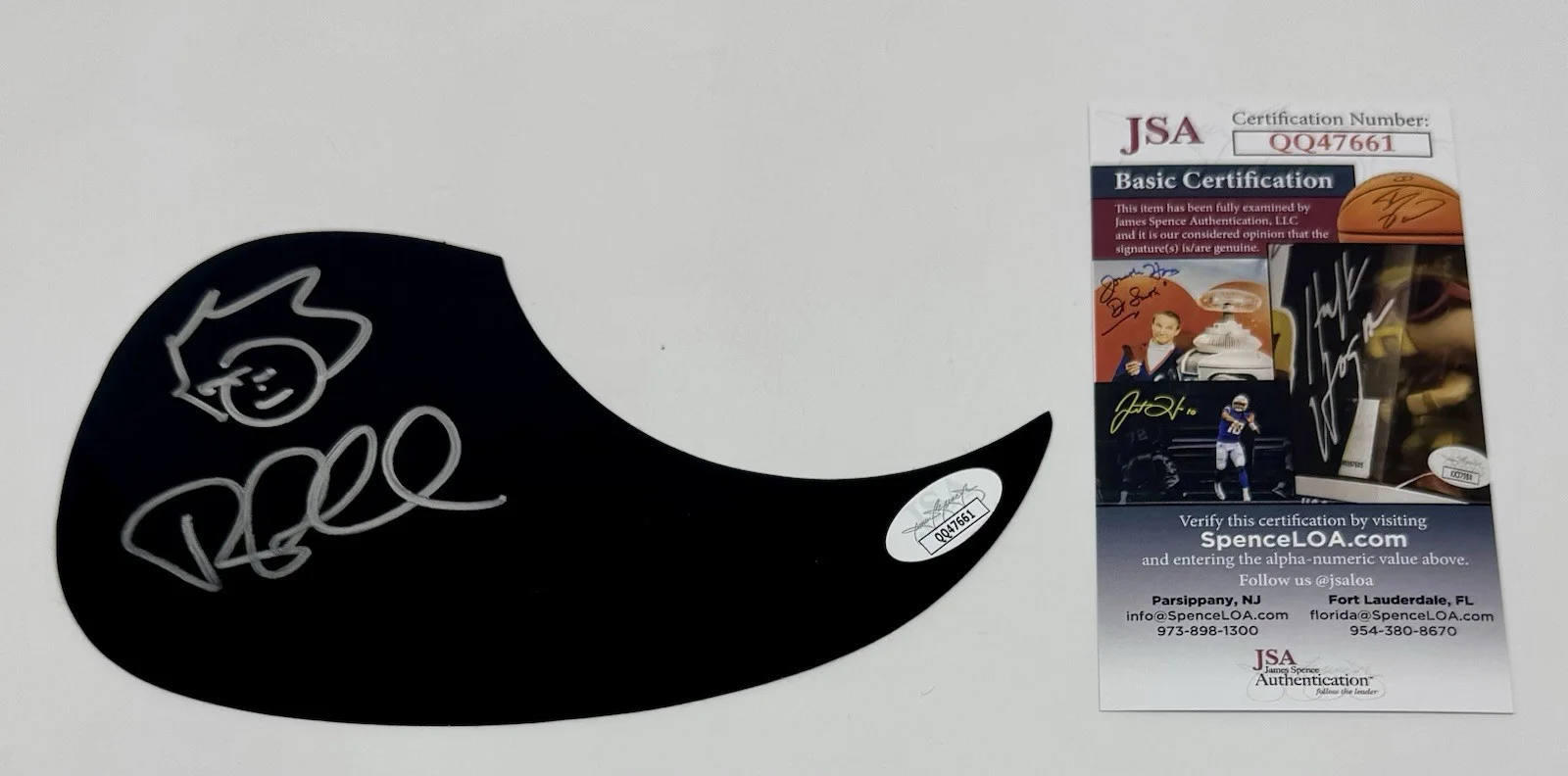 RYAN CABRERA HAND SIGNED AUTOGRAPH ACOUSTIC PICKGUARD WITH JSA COA, image 2