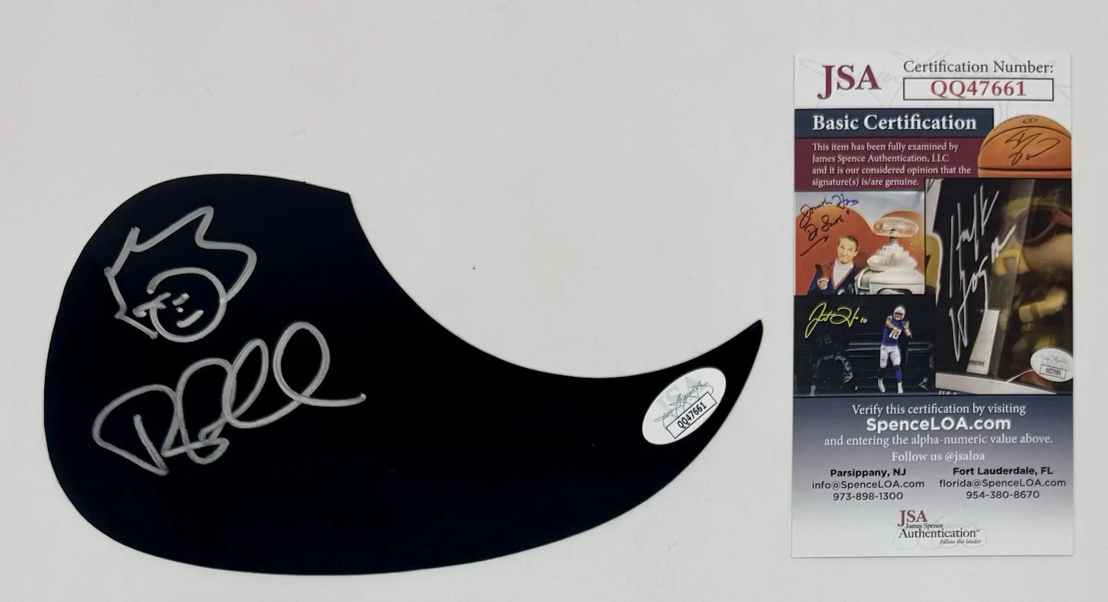 RYAN CABRERA HAND SIGNED AUTOGRAPH ACOUSTIC PICKGUARD WITH JSA COA, image 3