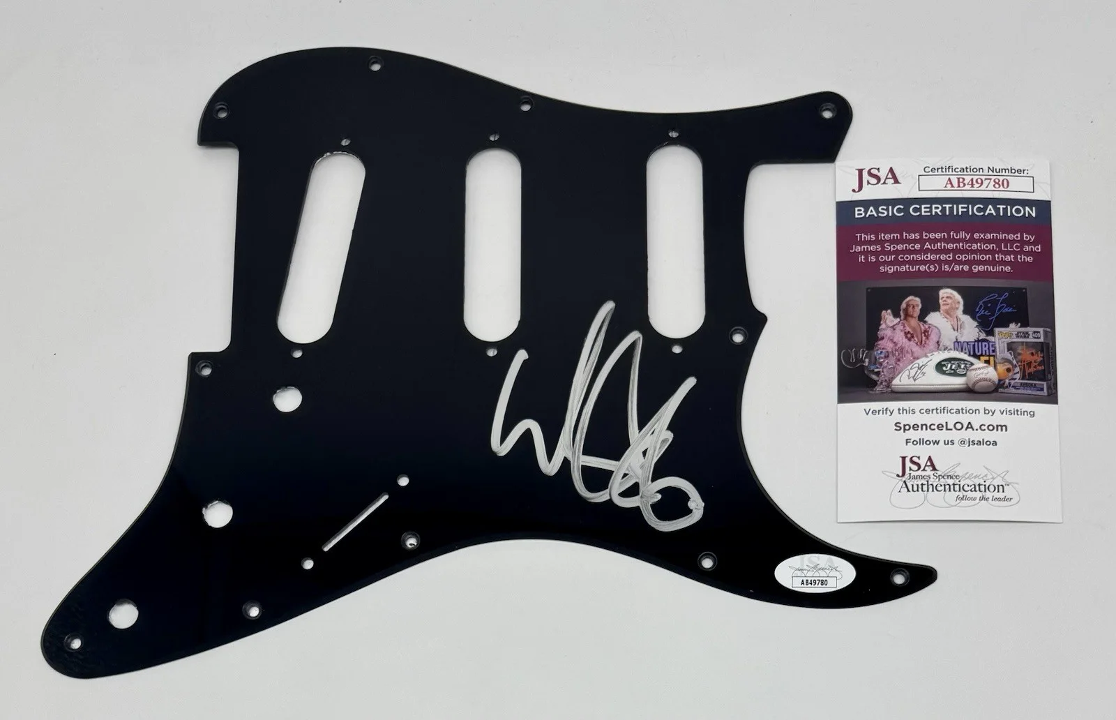 WES BORLAND 'LIMP BIZKIT' HAND SIGNED AUTOGRAPH PICKGUARD +JSA COA, image 3