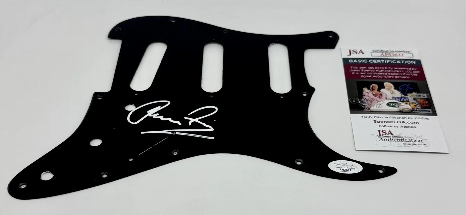 KLAUS MEINE 'THE SCORPIANS' HAND SIGNED AUTOGRAPH PICKGUARD WITH JSA COA, изображение 2