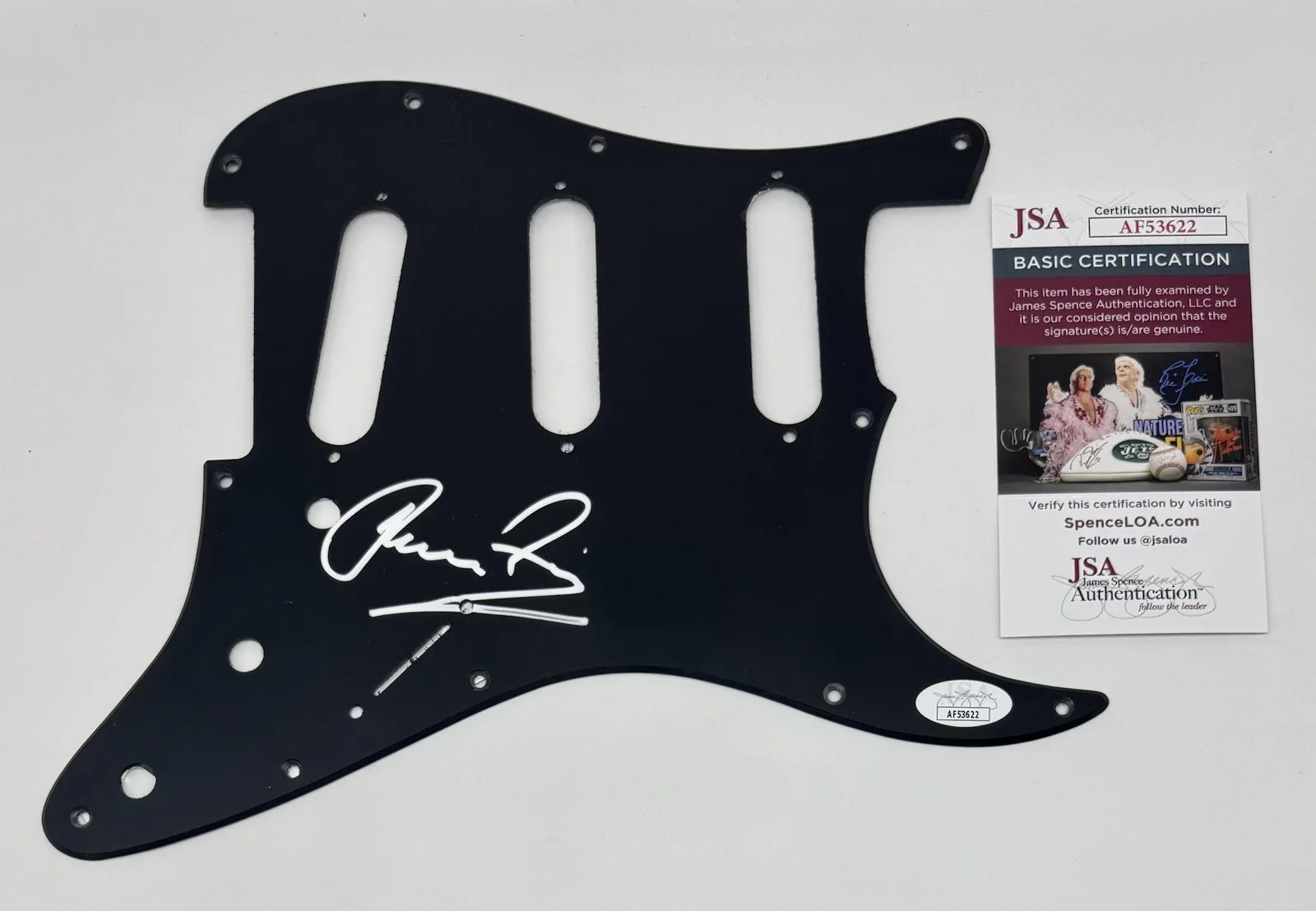 KLAUS MEINE 'THE SCORPIANS' HAND SIGNED AUTOGRAPH PICKGUARD WITH JSA COA, изображение 3