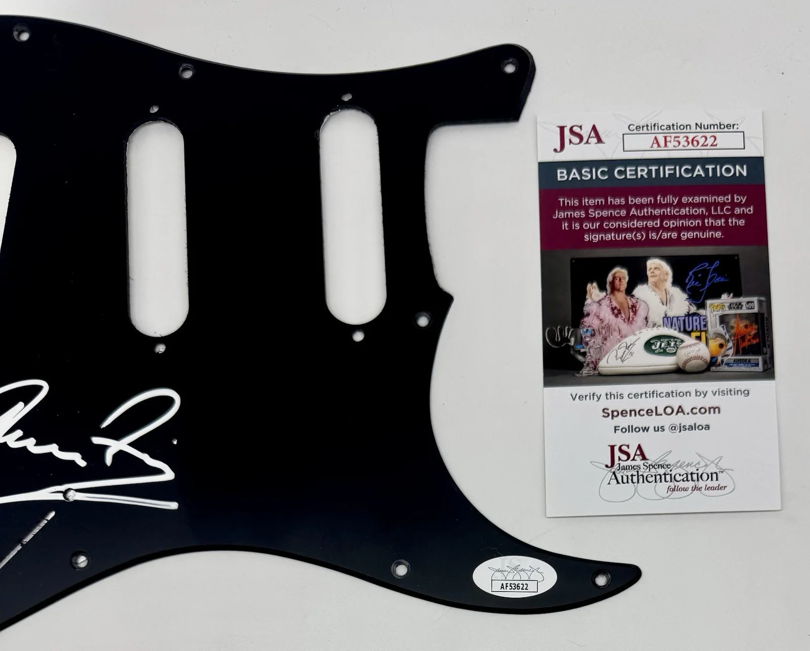 KLAUS MEINE 'THE SCORPIANS' HAND SIGNED AUTOGRAPH PICKGUARD WITH JSA COA, изображение 4