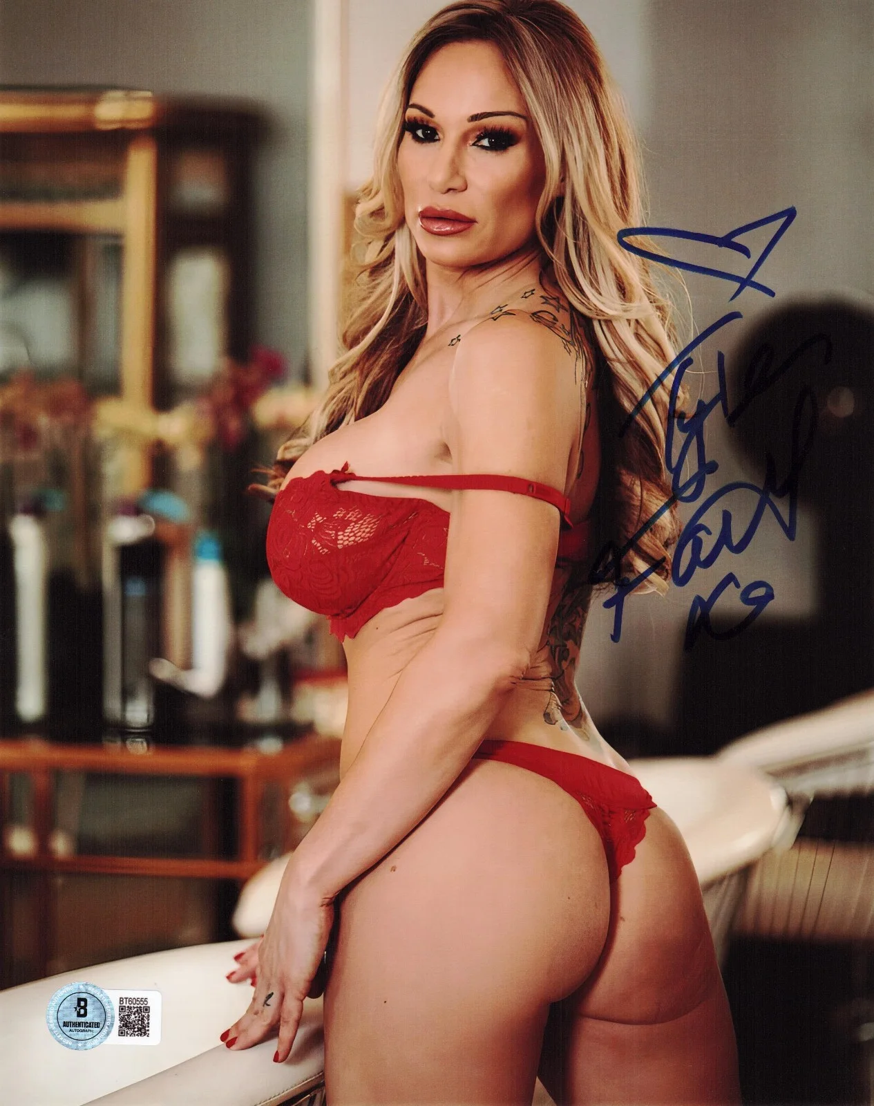 Tyler Faith — Hot Sexy Tyler Faith Signed 8x10 Photo Adult Star Authentic Autograph Beckett