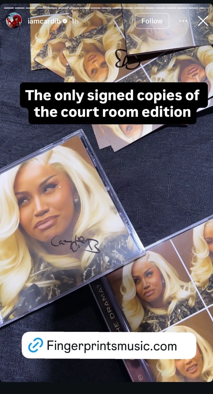 Cardi B Signed Autographed “Am I the Drama?” CD Albums (2 Copies), image 2