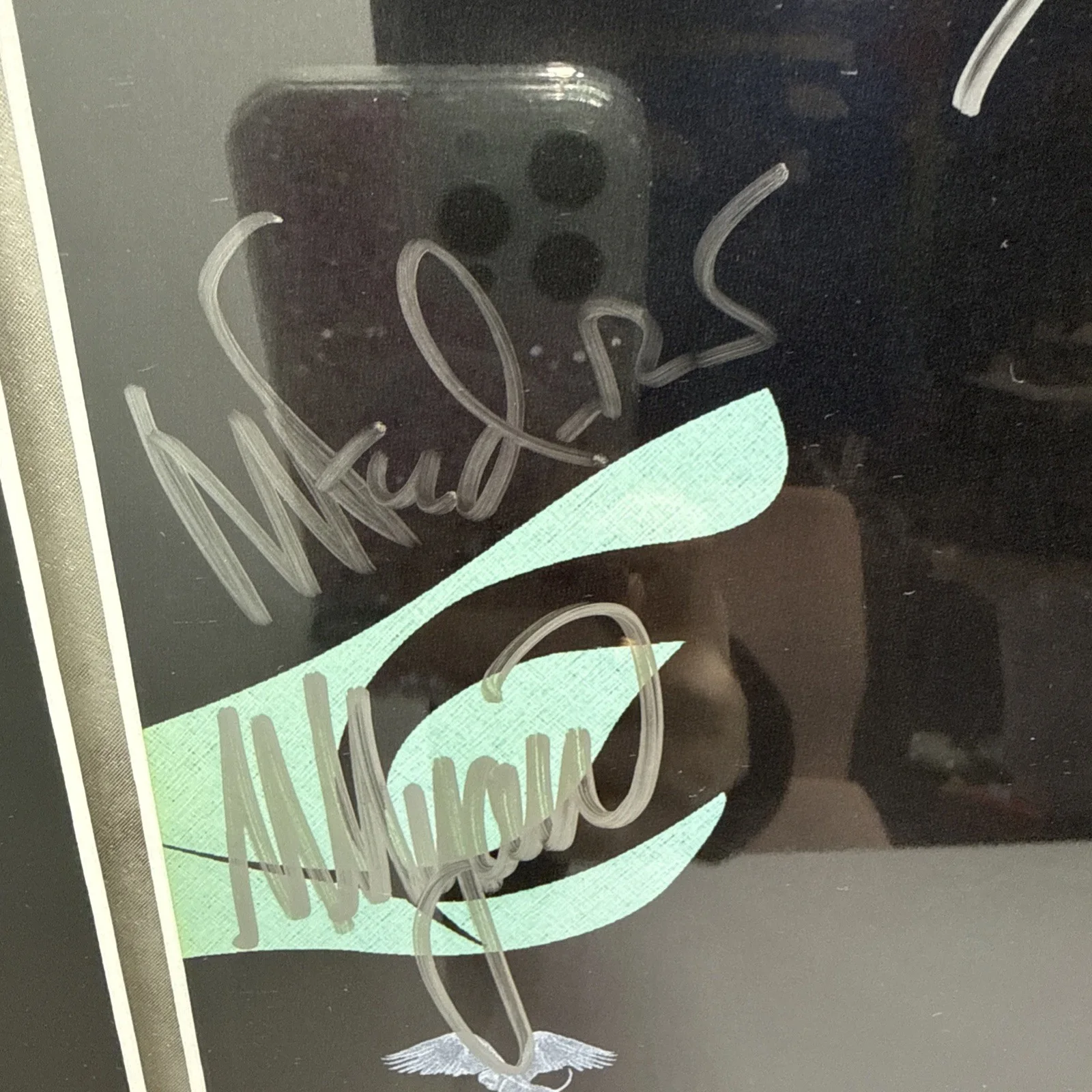 Signed & Framed 2005-06 Gershwin Theatre Wicked Poster Shoshana Bean Megan Hilty, image 3