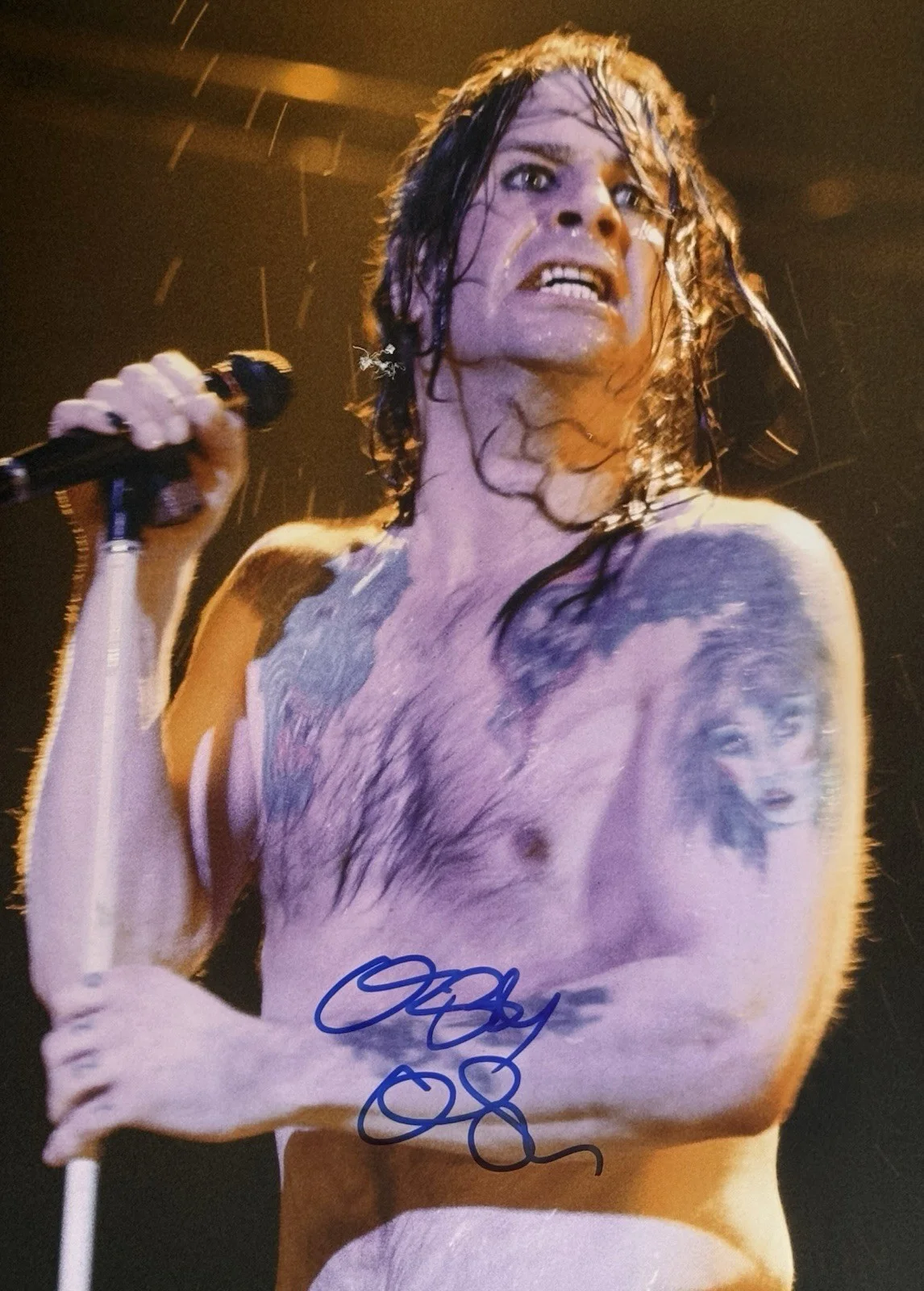 Ozzy Osbourne signed Photo Black Sabbath 16x20 inch large beckett witnessed coa, изображение 2
