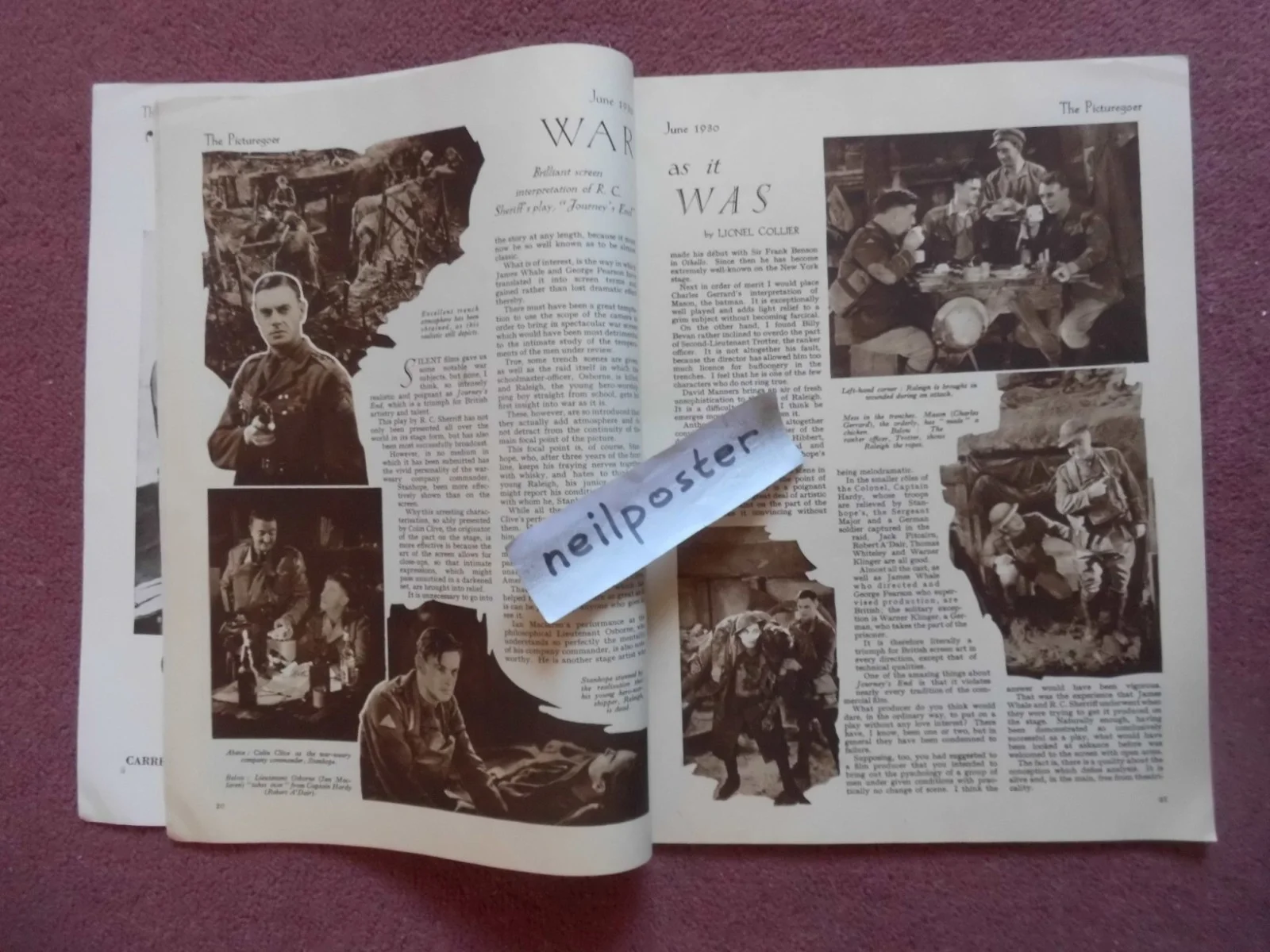 COLIN CLIVE, ANNA MAY WONG in PICTUREGOER (1930) UK mag DOLORES COSTELLO, изображение 3