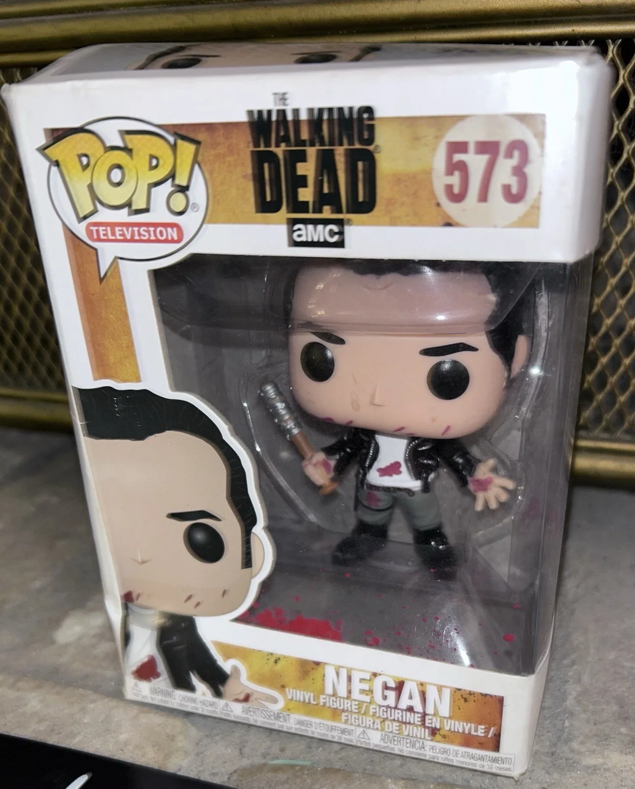 Jeffery Dean Morgan — Jeffrey Dean Morgan Walking Dead Negan Signed Auto Bloody Funko Pop #573 & Photo, изображение 4