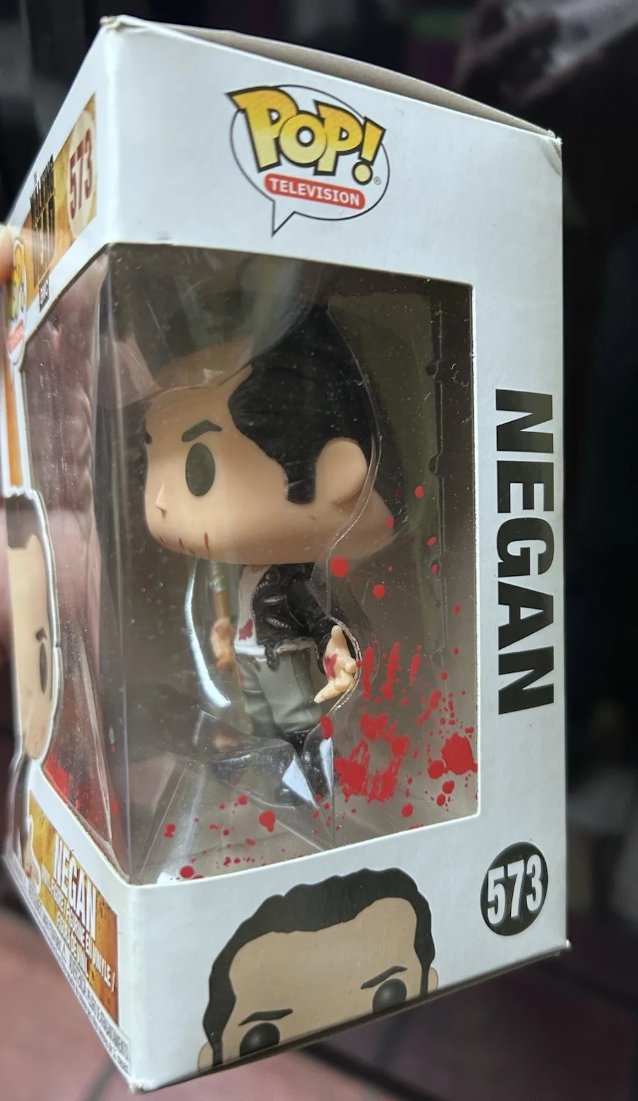 Jeffery Dean Morgan — Jeffrey Dean Morgan Walking Dead Negan Signed Auto Bloody Funko Pop #573 & Photo, изображение 5