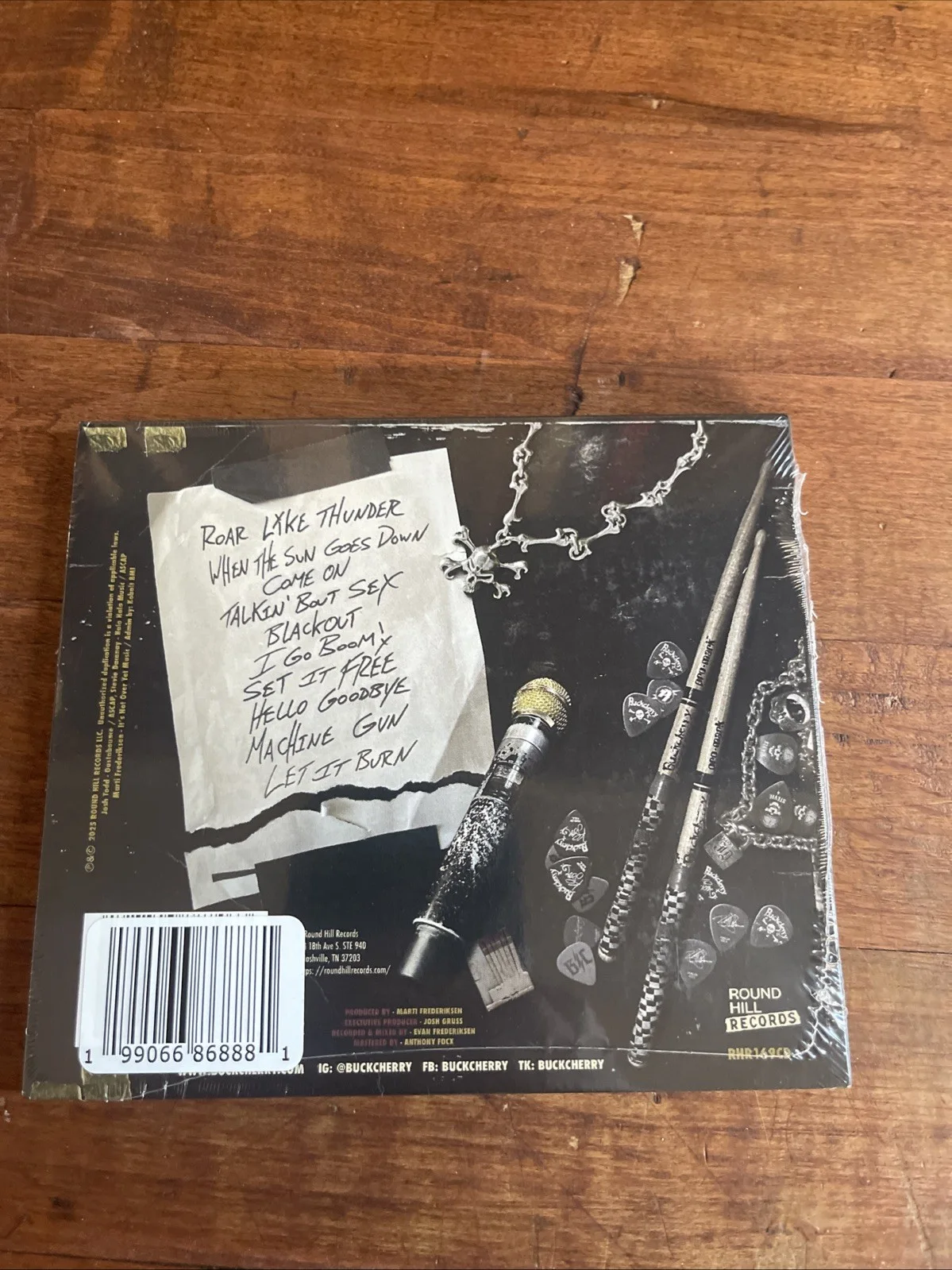 2025 Buckcherry Signed CD Roar Like Thunder Factory Sealed, image 2