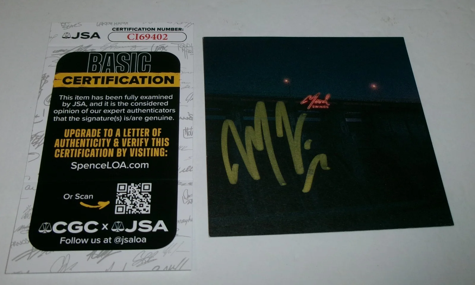 FRAMED Marcus King Mood Swings SIGNED ART CARD JSA CERT, image 4