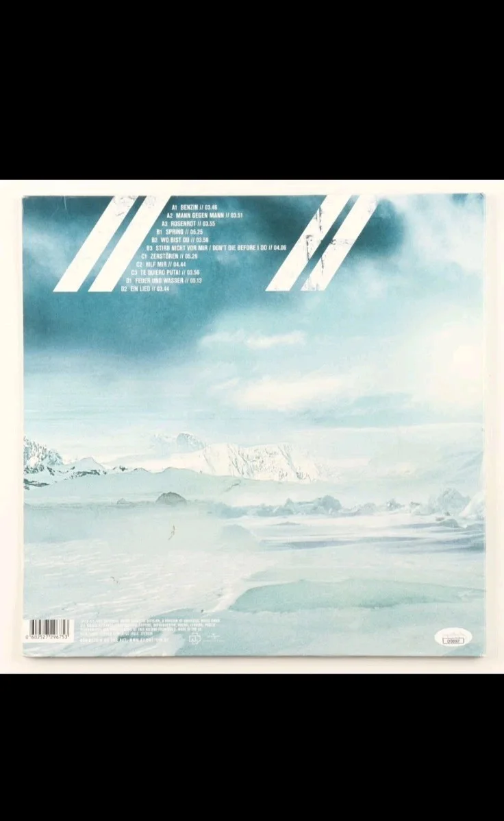 Rammstein Signed Rosenrot Vinyl By Oliver, Richard, and Christoph JSA CERT, изображение 2