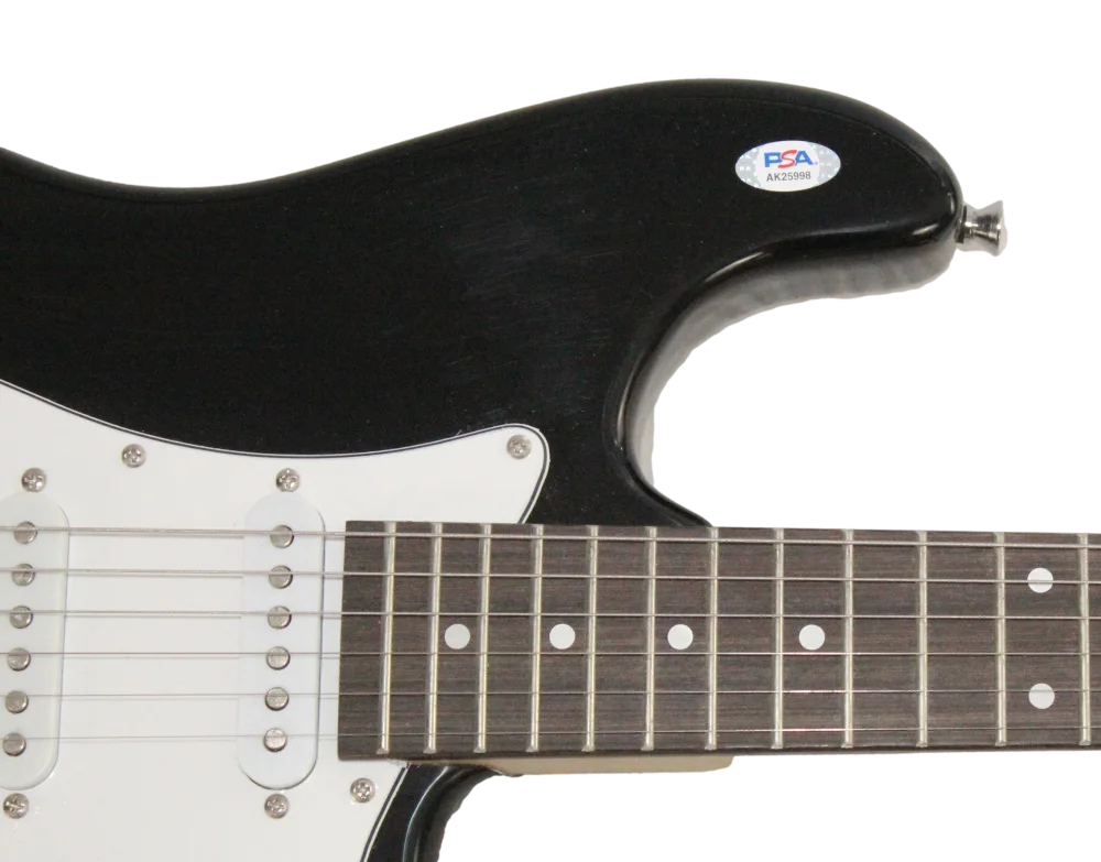 Alice Cooper — Alice Cooper Signed Autograph Guitar w/ HandDrawn Original Art Self Portrait PSA, image 3