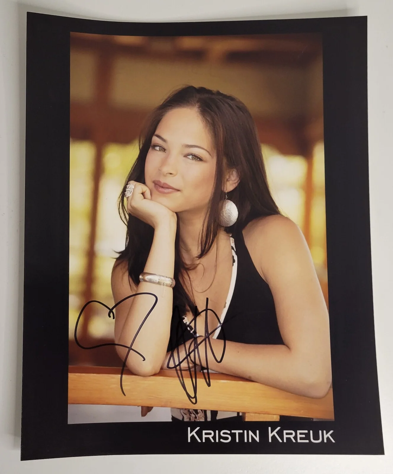 Kristin Kreuk — SMALLVILLE KRISTIN KREUK Signed 8x10 Photo Hand Signed Autograph Lana Lang