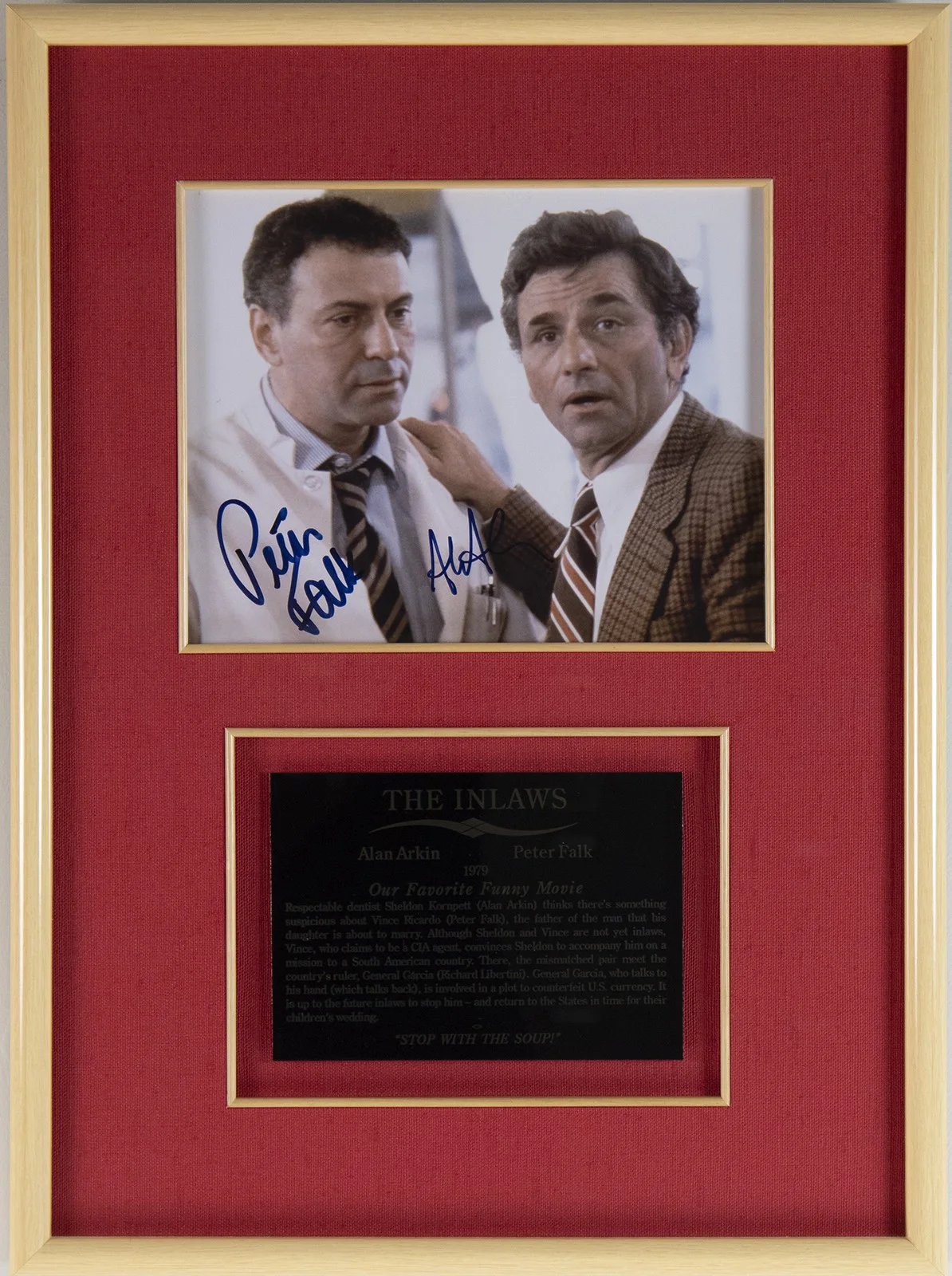 Peter Falk, Alan Arkin — PETER FALK - AUTOGRAPHED SIGNED PHOTOGRAPH CO-SIGNED BY: ALAN ARKIN