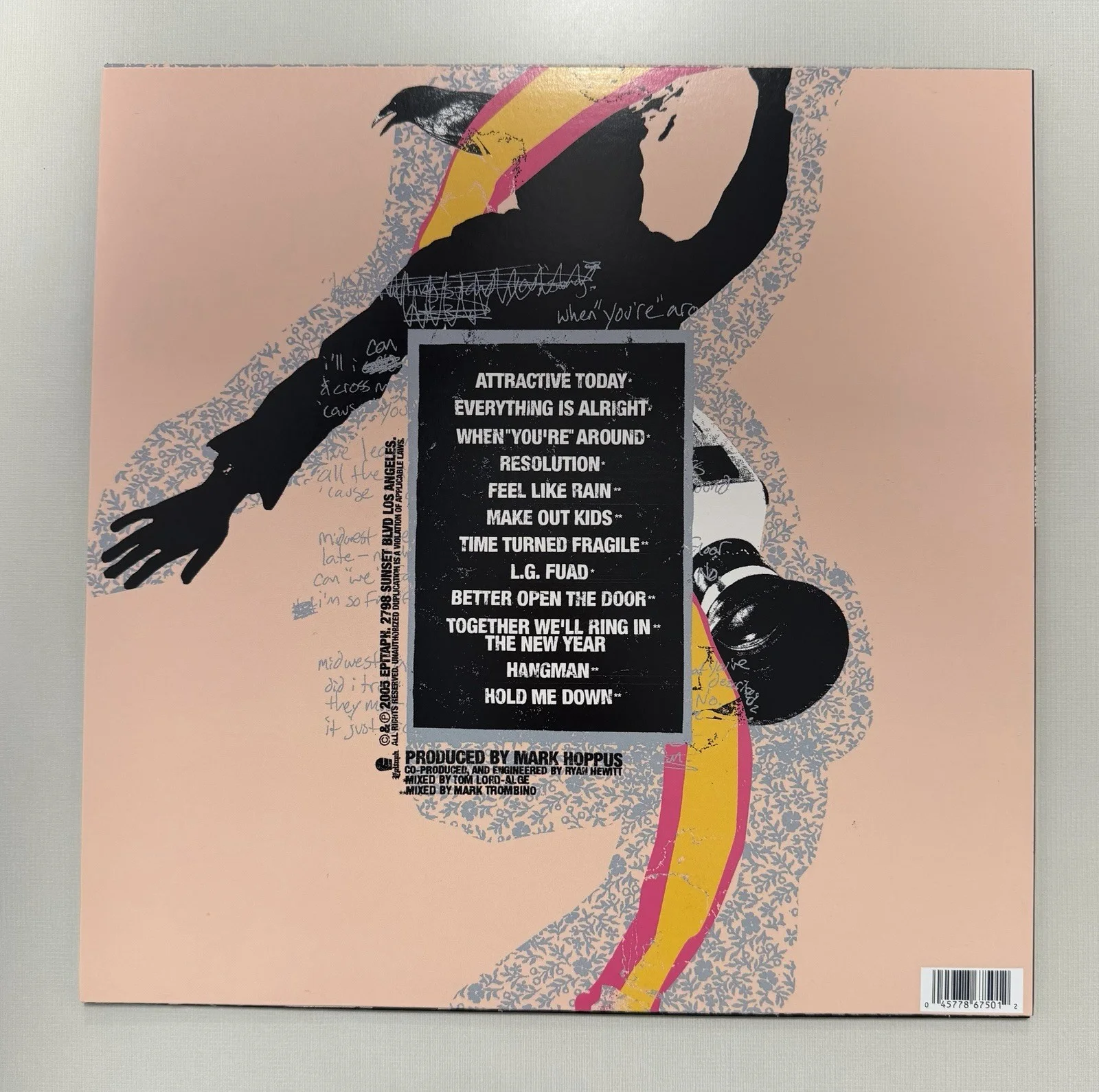 Motion City Soundtrack SIGNED Commit This To Memory LP Vinyl Autographed Record, image 2