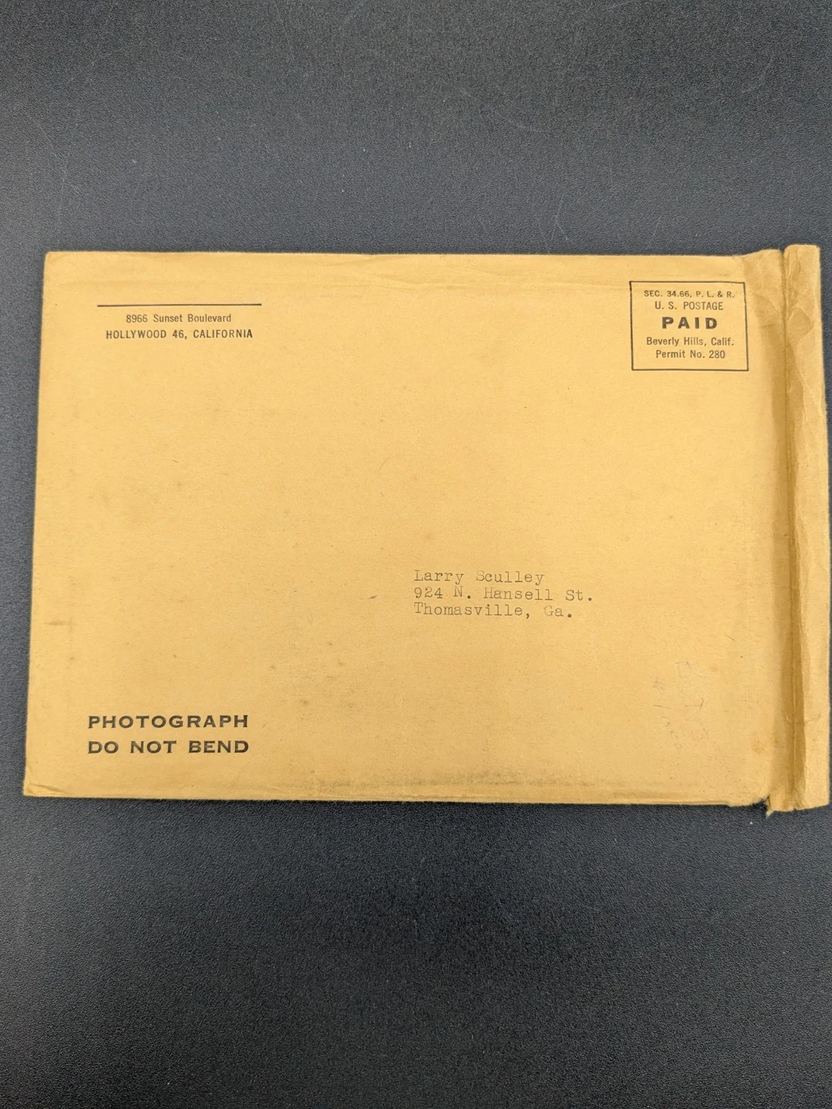 Gary Cooper — Vintage Autographed Photo GARY COOPER Iconic Actor Original Envelope Hollywood, image 5