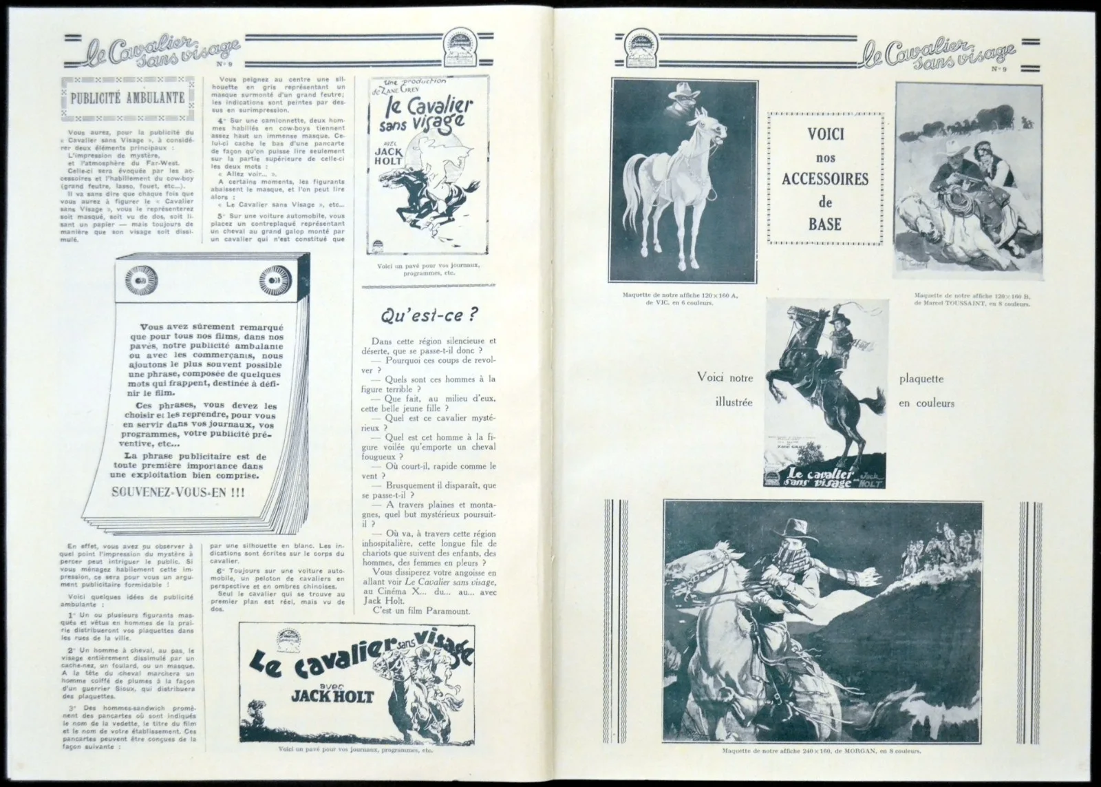 MYSTERIOUS RIDER 1927 Jack Holt, Betty Jewel, Charles Sellon FRENCH PRESSBOOK, изображение 4