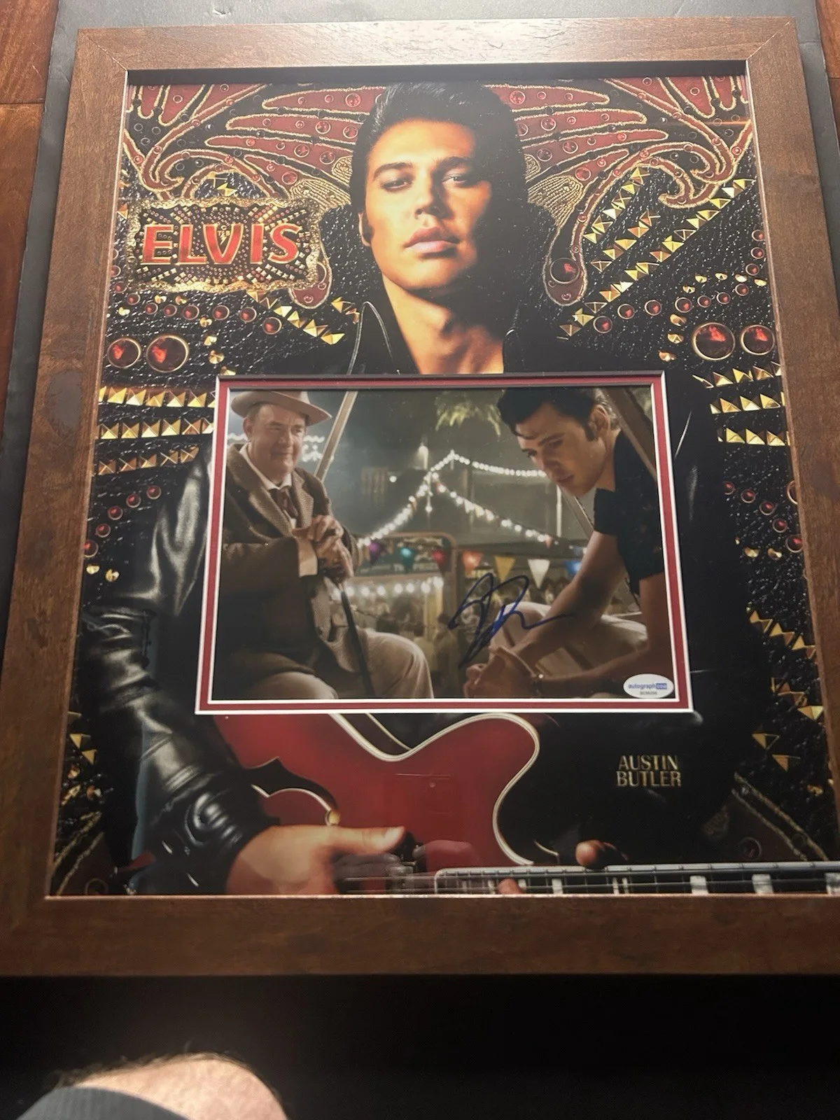 Austin Butler — Austin Butler Is Elvis! Custom Photo Mat and Autographed 8x10 with COA
