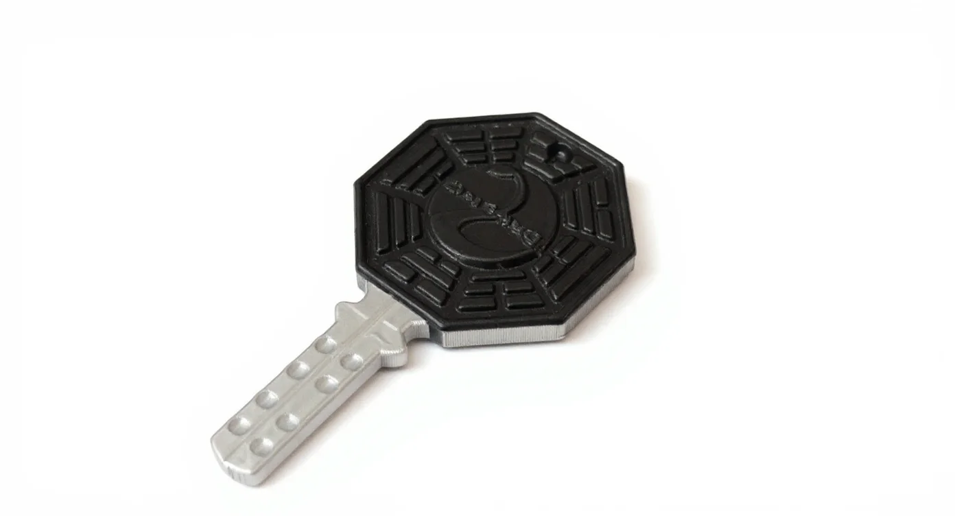LOST Dharma failsafe key Replica Prop 3D Printed, image 2