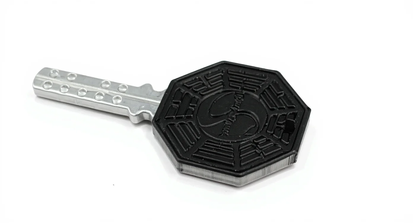 LOST Dharma failsafe key Replica Prop 3D Printed, image 3