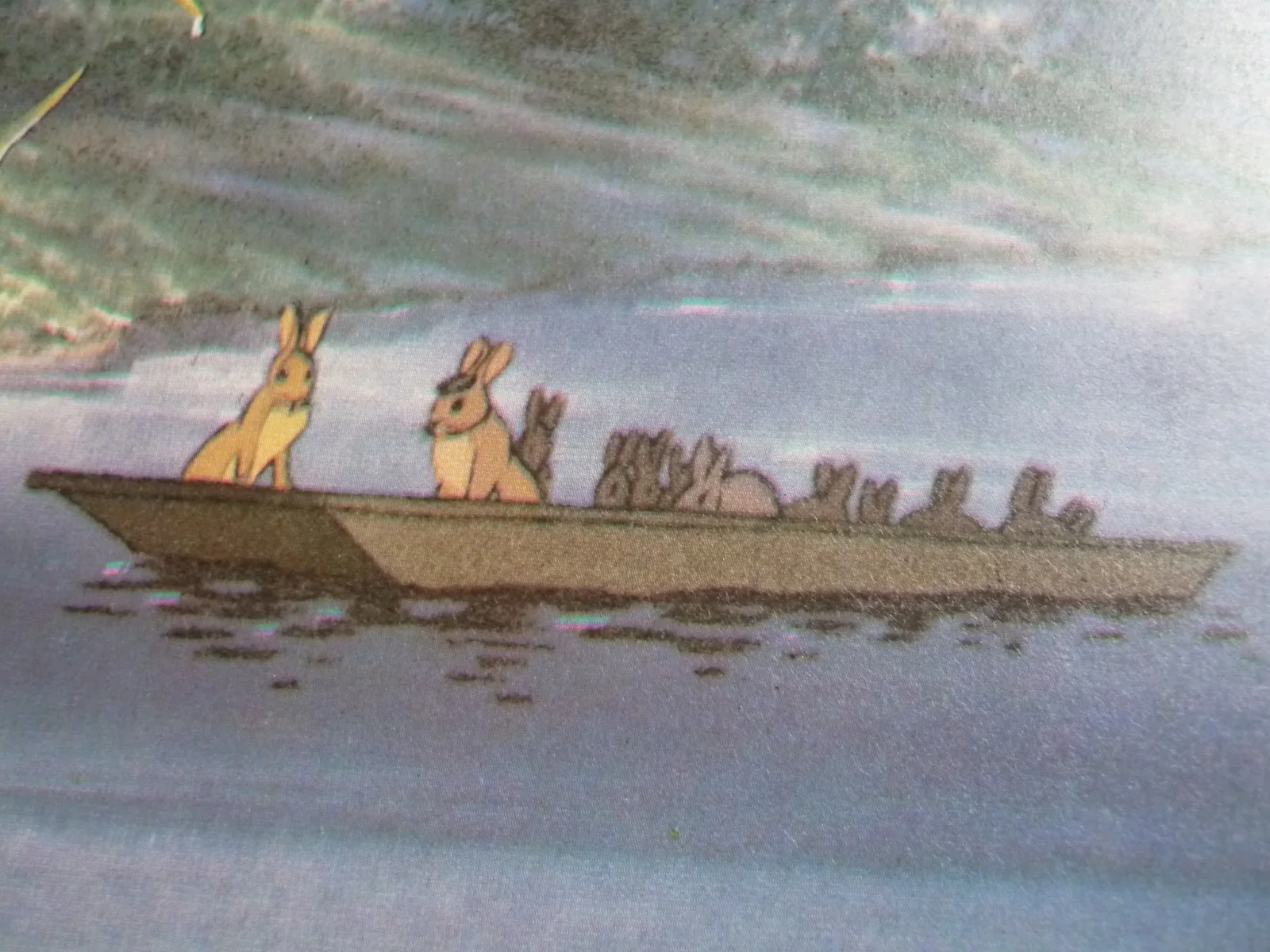 Watership Down framed a4 Richard Adams 1978 Movie scenes rabbits on the boat, image 2