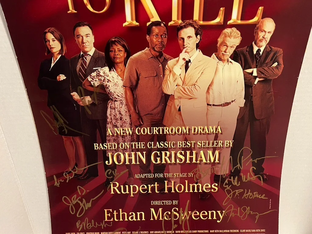 A Time to Kill Cast HAND SIGNED 14x22 Window Card, image 3