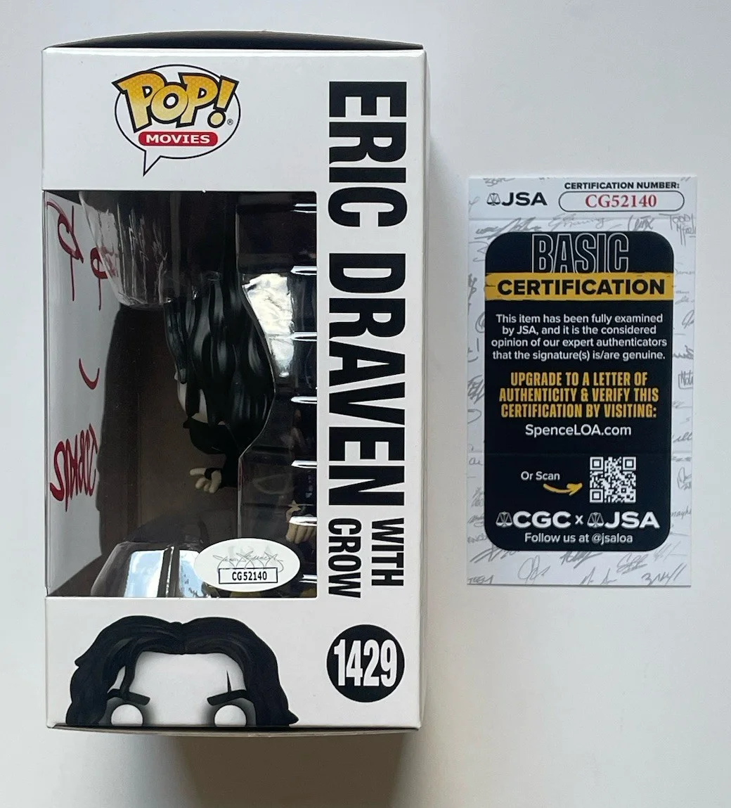 James O’barr — James O’barr Hand Signed Funko JSA Authentic The Crow, image 2