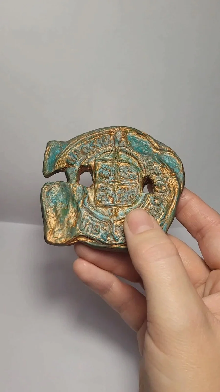 Goonies inspired handmade resin pirate doubloon - Spanish coin 80s film retro, изображение 2