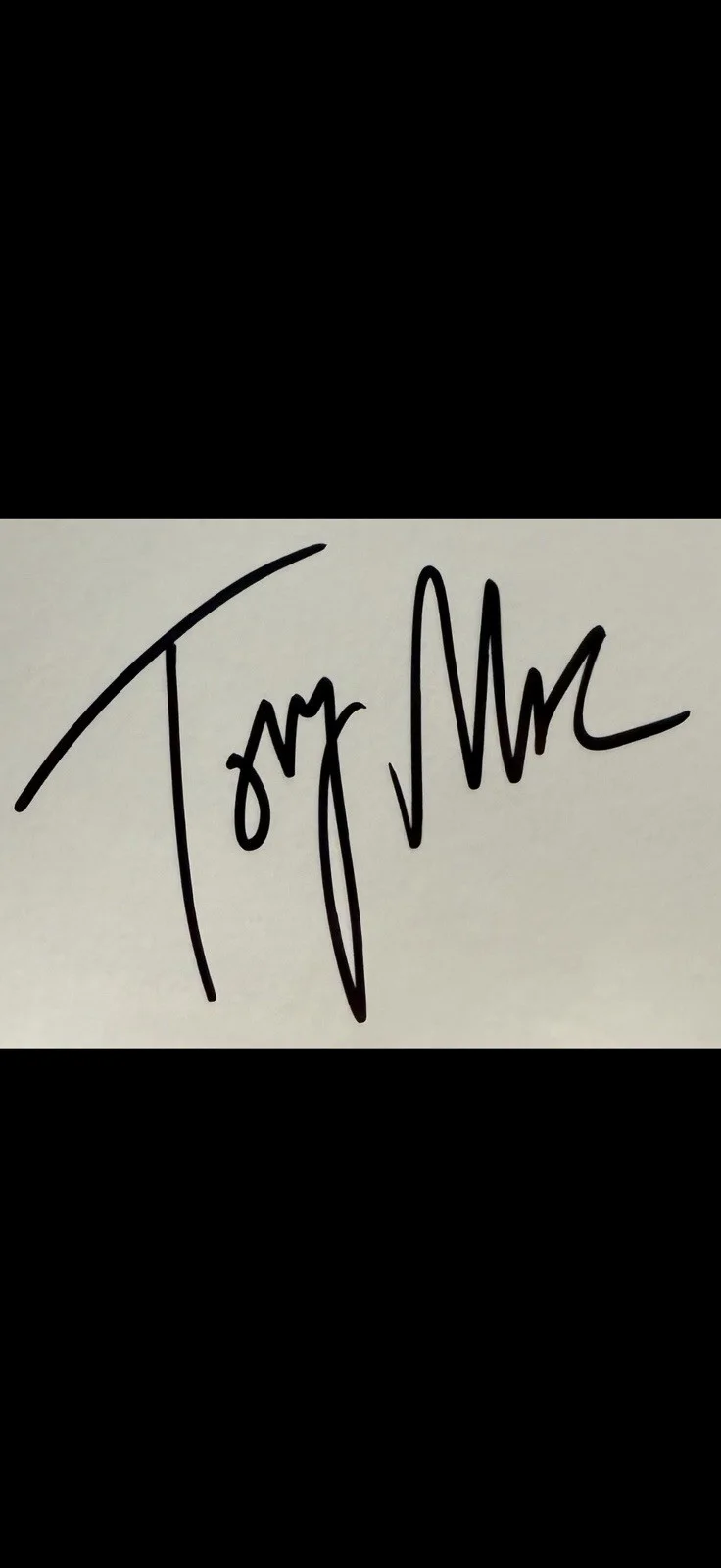 TOBYMAC Christian Music Artist Autographed “Get Back Up” Lyric Sheet, image 2