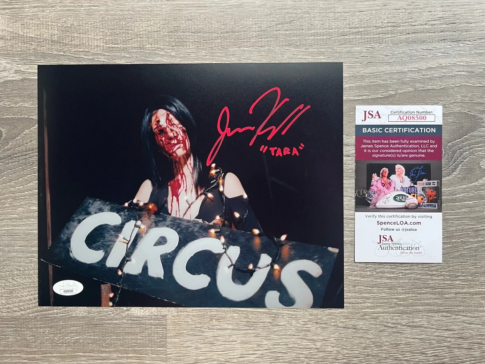 Jenna Kanell — Jenna Kanell Signed Terrifier 8x10 Photo JSA COA Tara Heyes Art The Clown