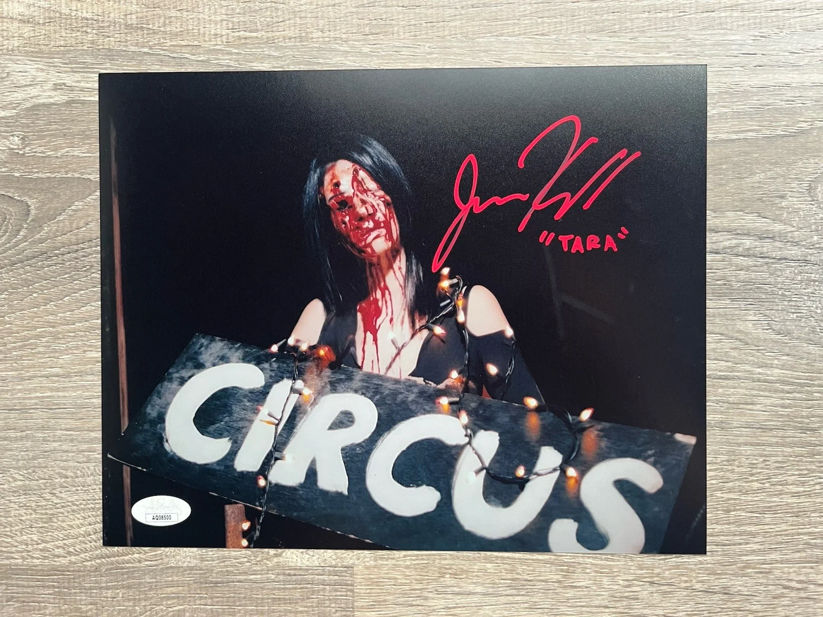 Jenna Kanell — Jenna Kanell Signed Terrifier 8x10 Photo JSA COA Tara Heyes Art The Clown, изображение 2
