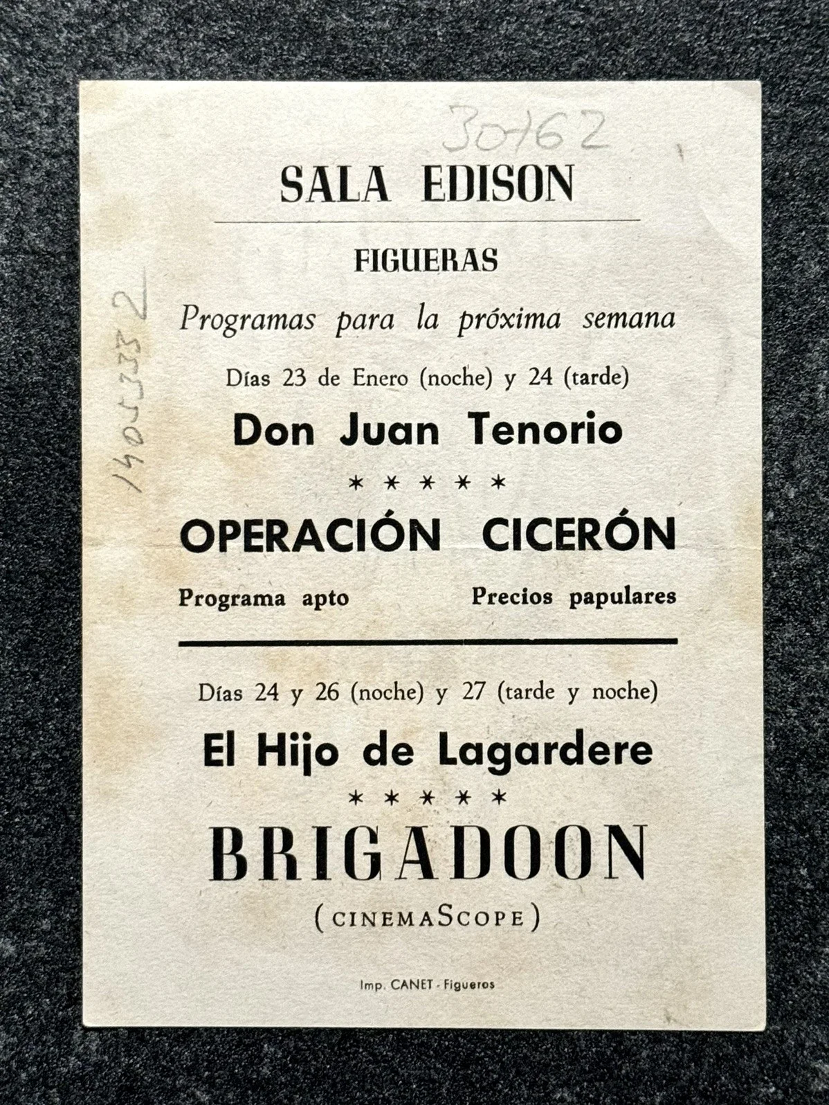 BRIGADOON Original Movie Poster Herald GENE KELLY CYD CHARRISSE VAN JOHNSON, изображение 2
