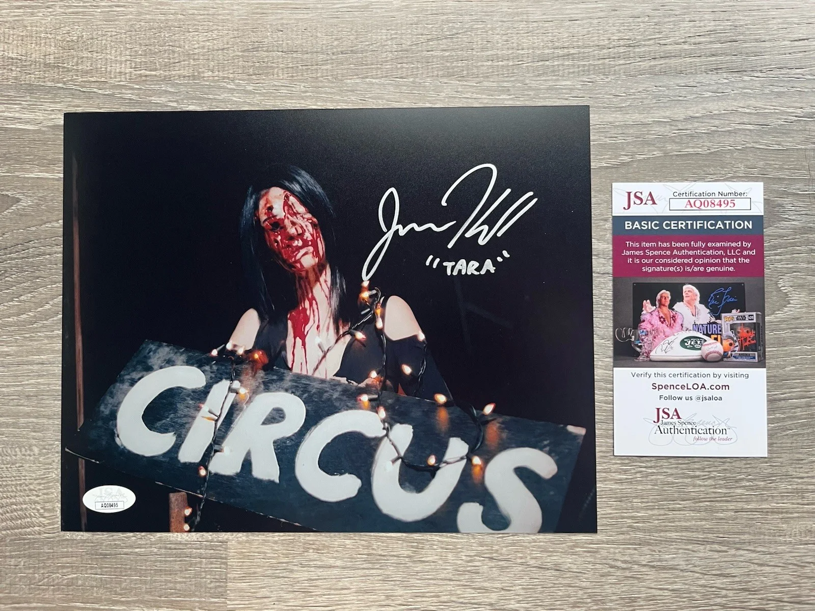Jenna Kanell — Jenna Kanell Signed Terrifier 8x10 Photo JSA COA Tara Heyes Art The Clown