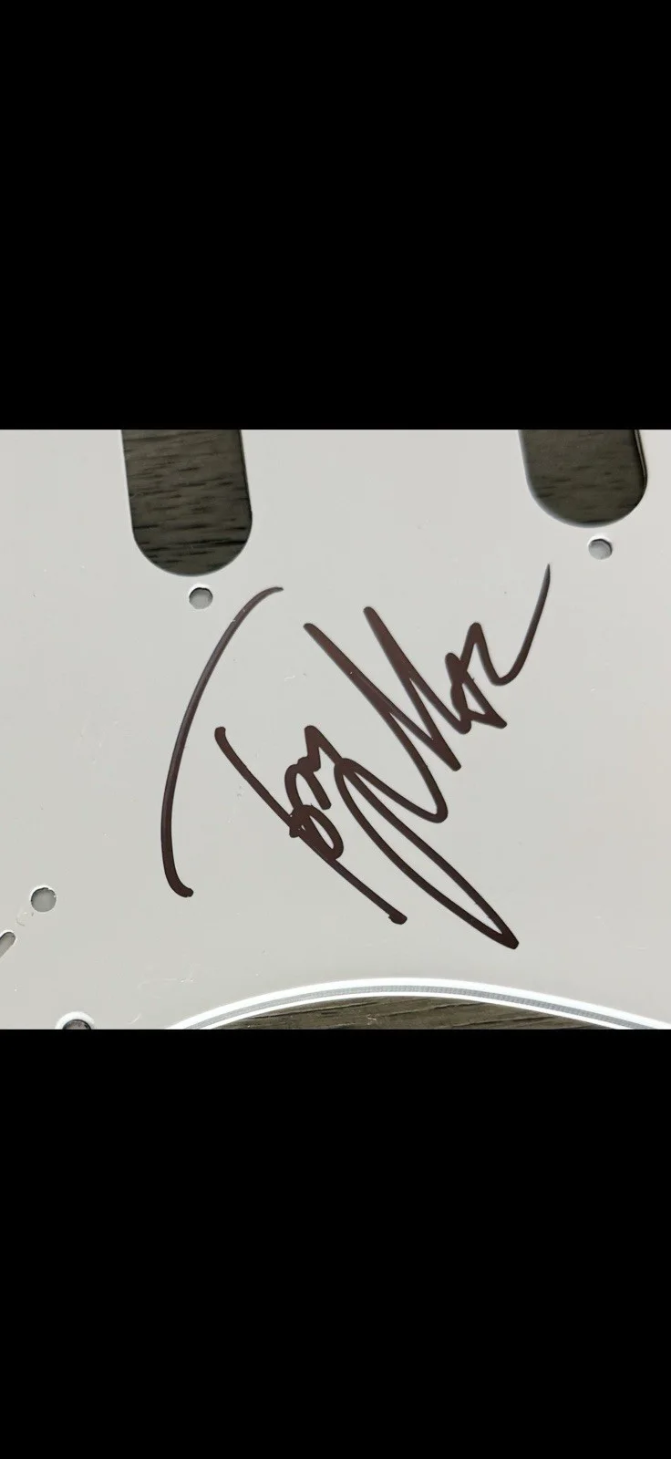 TOBYMAC DC Talk Christian Music Artist Autographed Electric Guitar Pickguard, изображение 2
