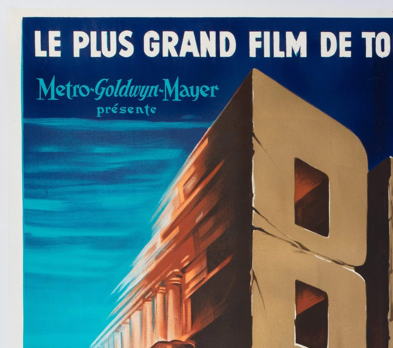 Ben Hur 1960 French Grande Style B Film Poster, изображение 3
