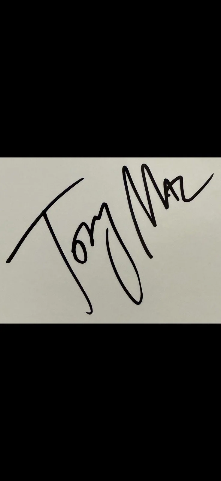TOBYMAC Christian Music Artist Autographed “Everything” Lyric Sheet, image 2