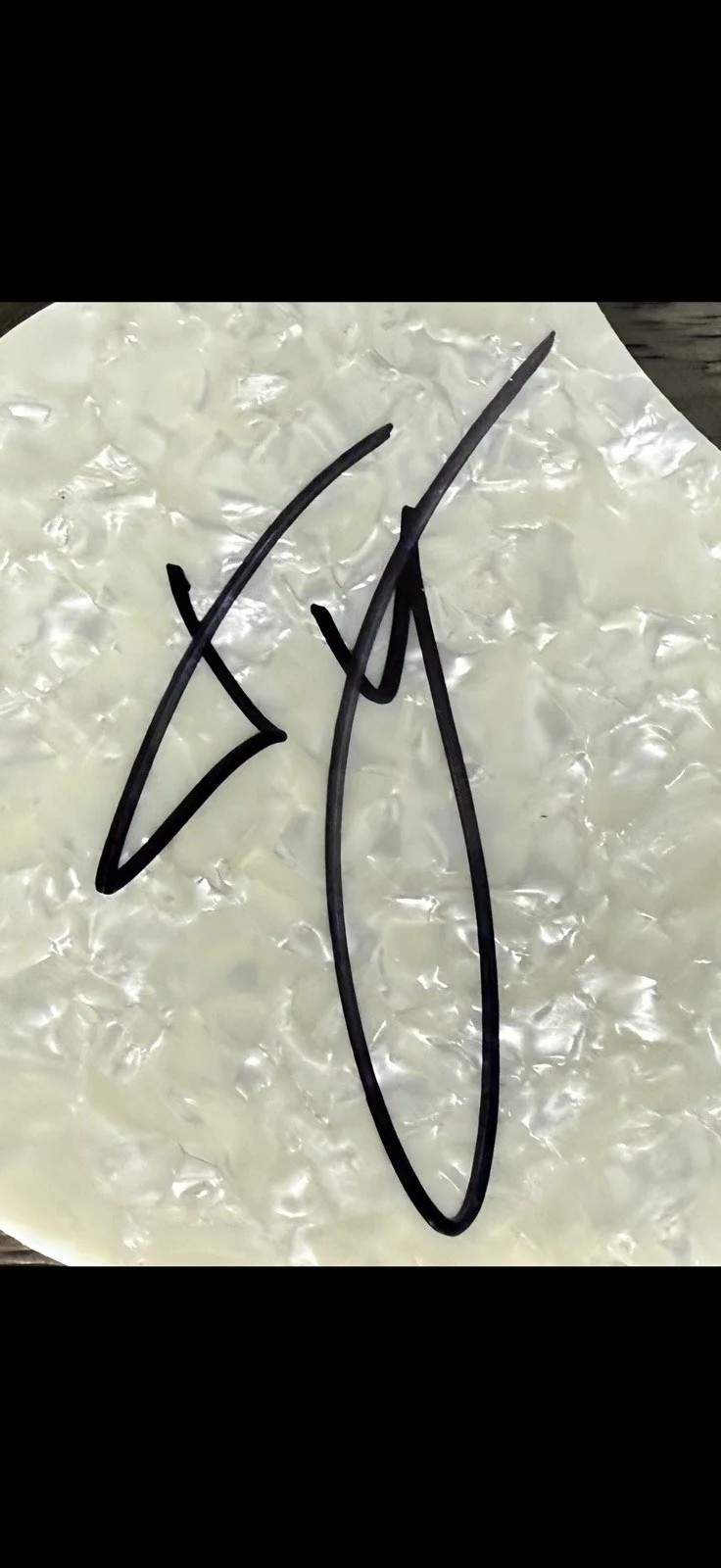 Ty Myers Country Music Artist Signed Autographed Acoustic Guitar Pickguard, изображение 2