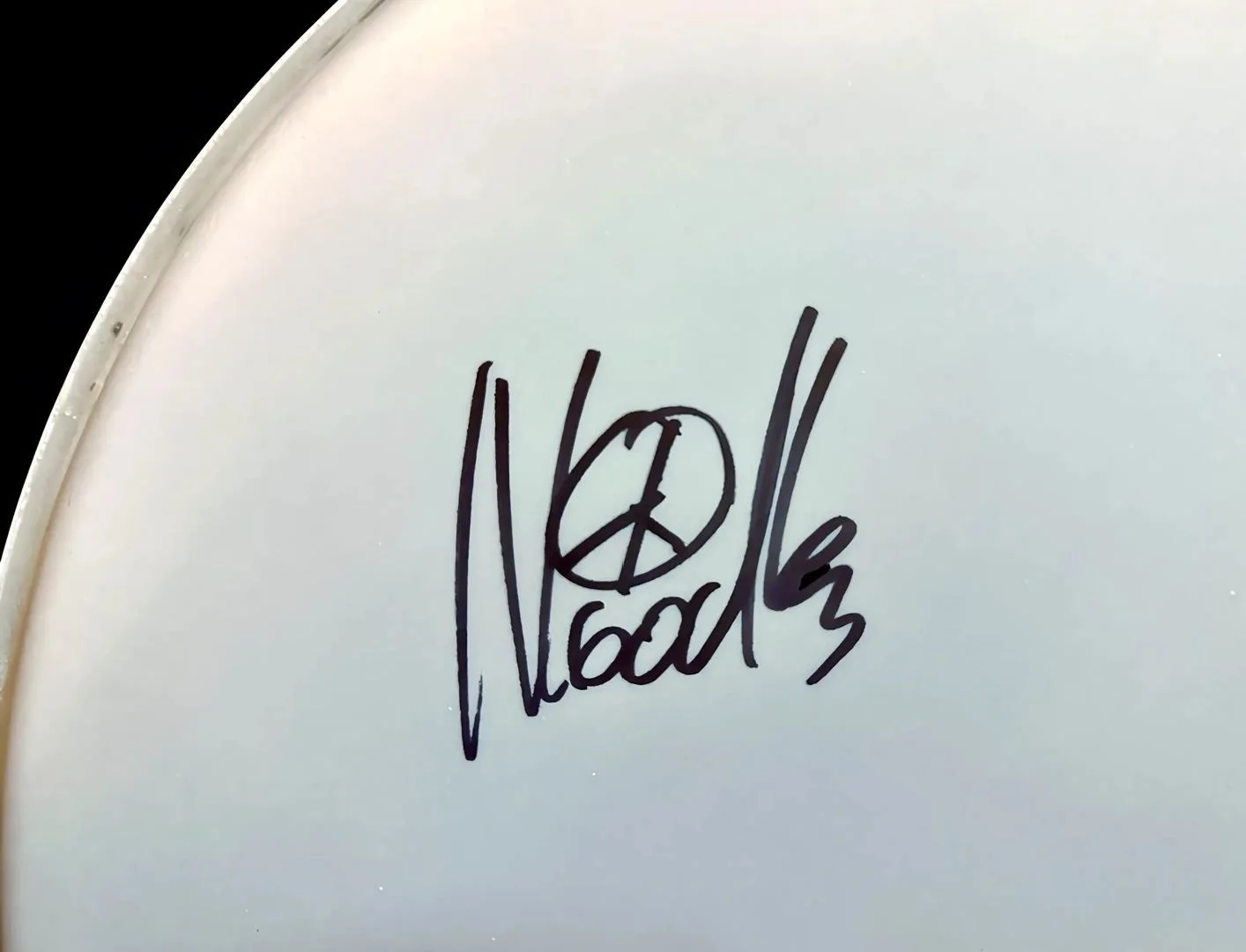 THE OFFSPRING SIGNED Drumhead AUTOGRAPHED By Dexter Holland, Noodles, Todd, Pete, изображение 3