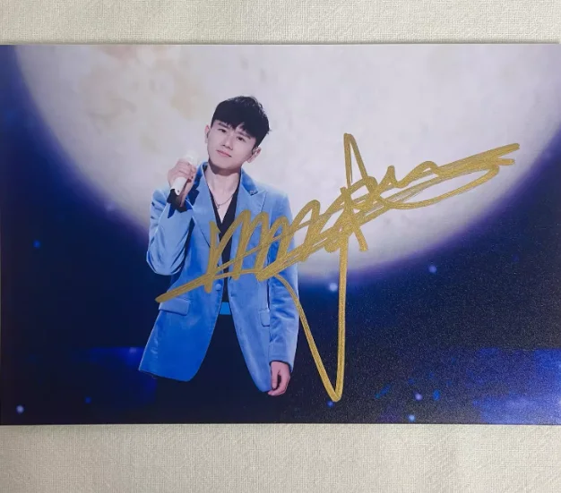 Zhang Jie 张杰 Signature Photo 6-Inch Celebrity Signature Photo, изображение 3