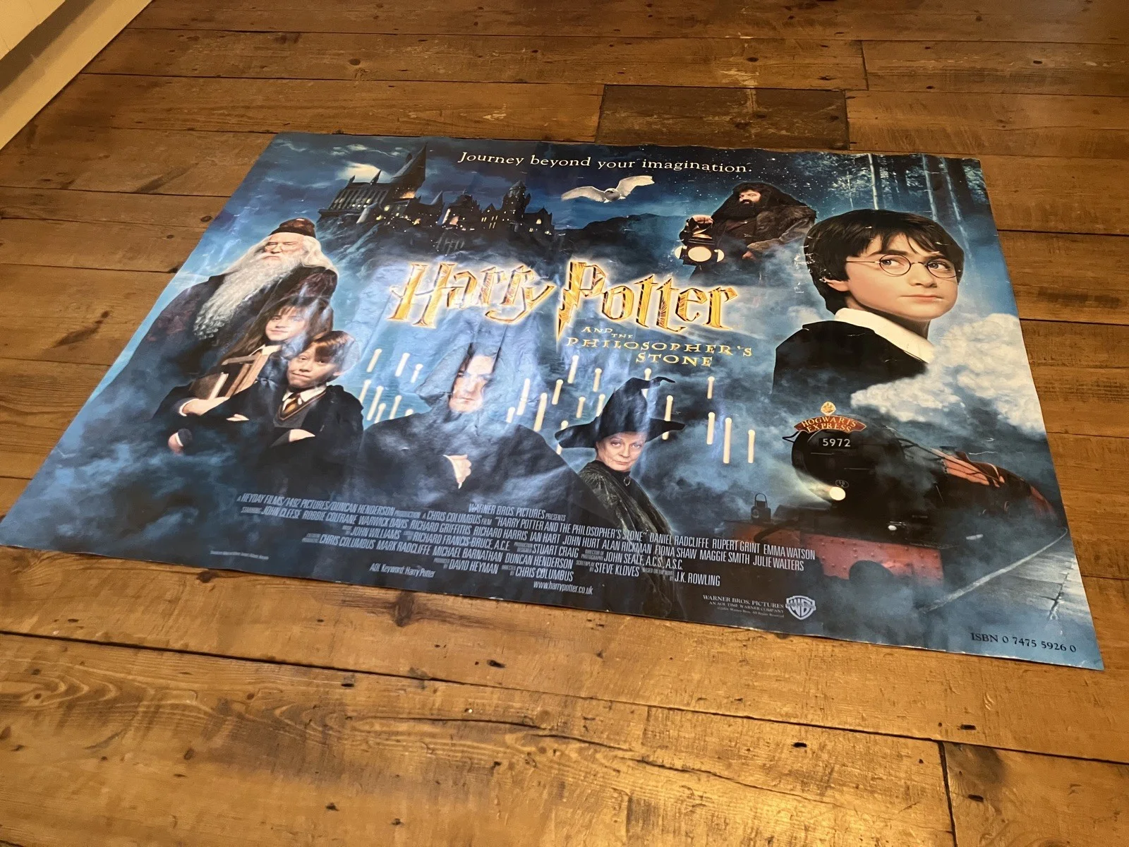 Original HARRY POTTER AND THE PHILOSOPHER’S STONE (2001) UK Film Movie Poster, изображение 5