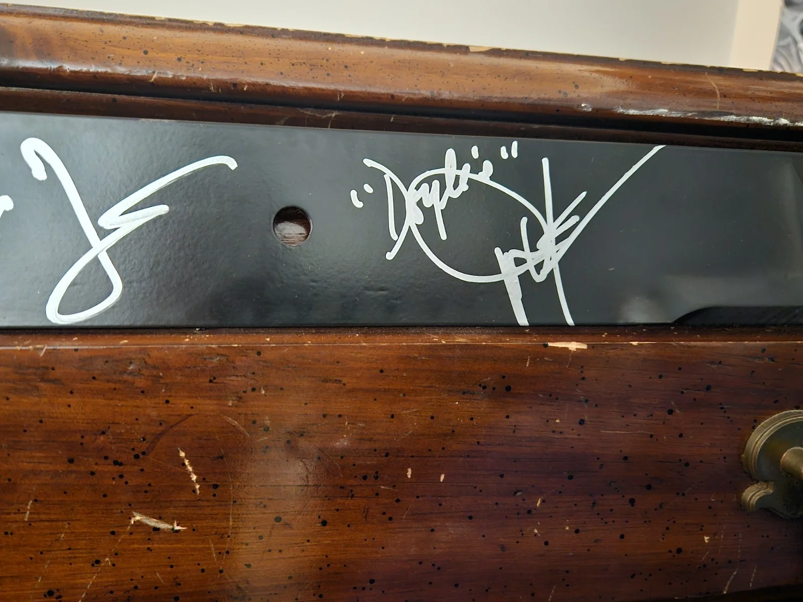 Rare!!! Slngblade Autographed Blade By Billy Bob And Dwight Yokham, Beckett coa, image 2