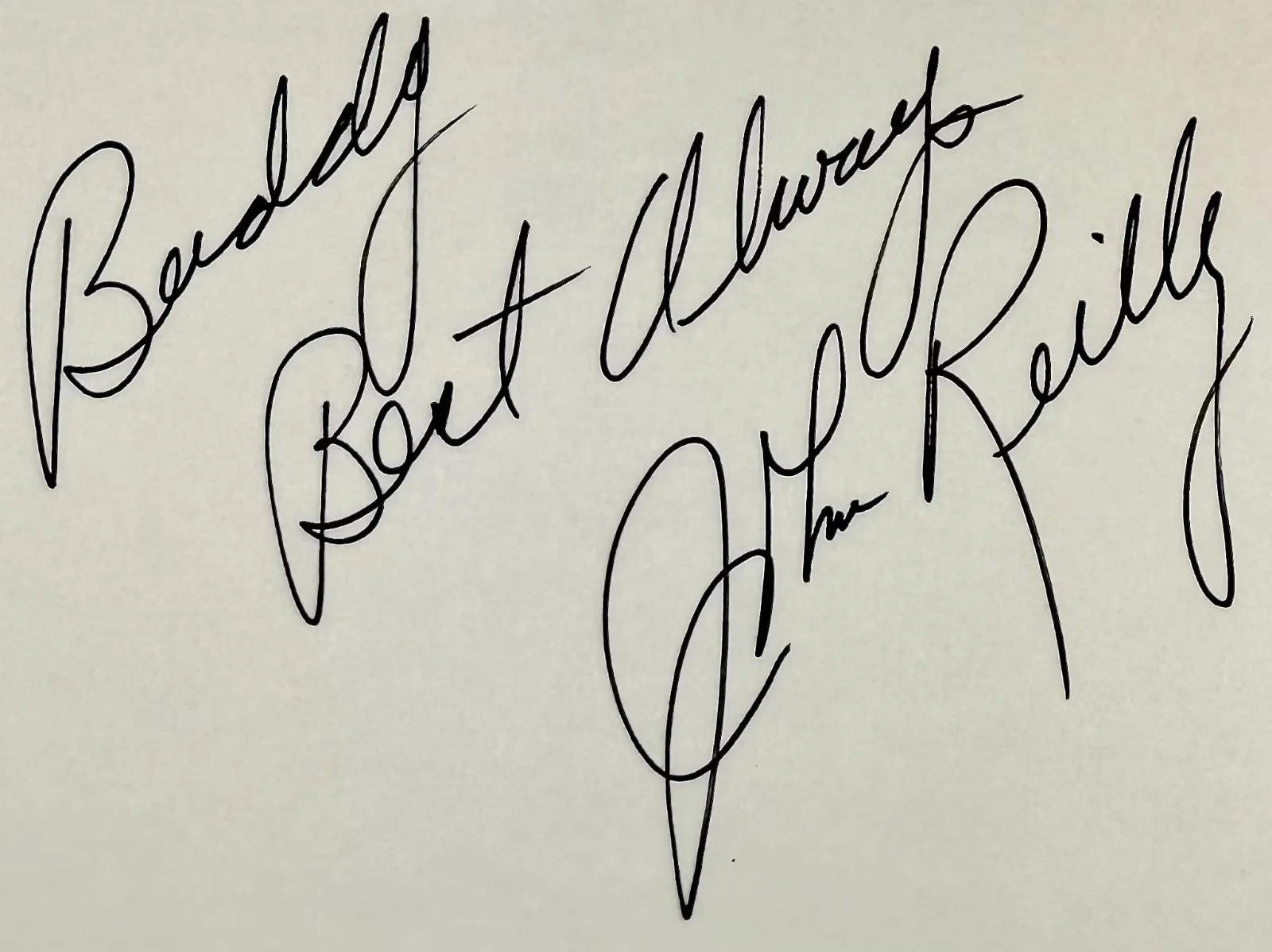 John Reilly — JOHN REILLY Signed Autographed 4"x 6" INDEX CARD Sunset Beach GENERAL HOSPITAL, изображение 2