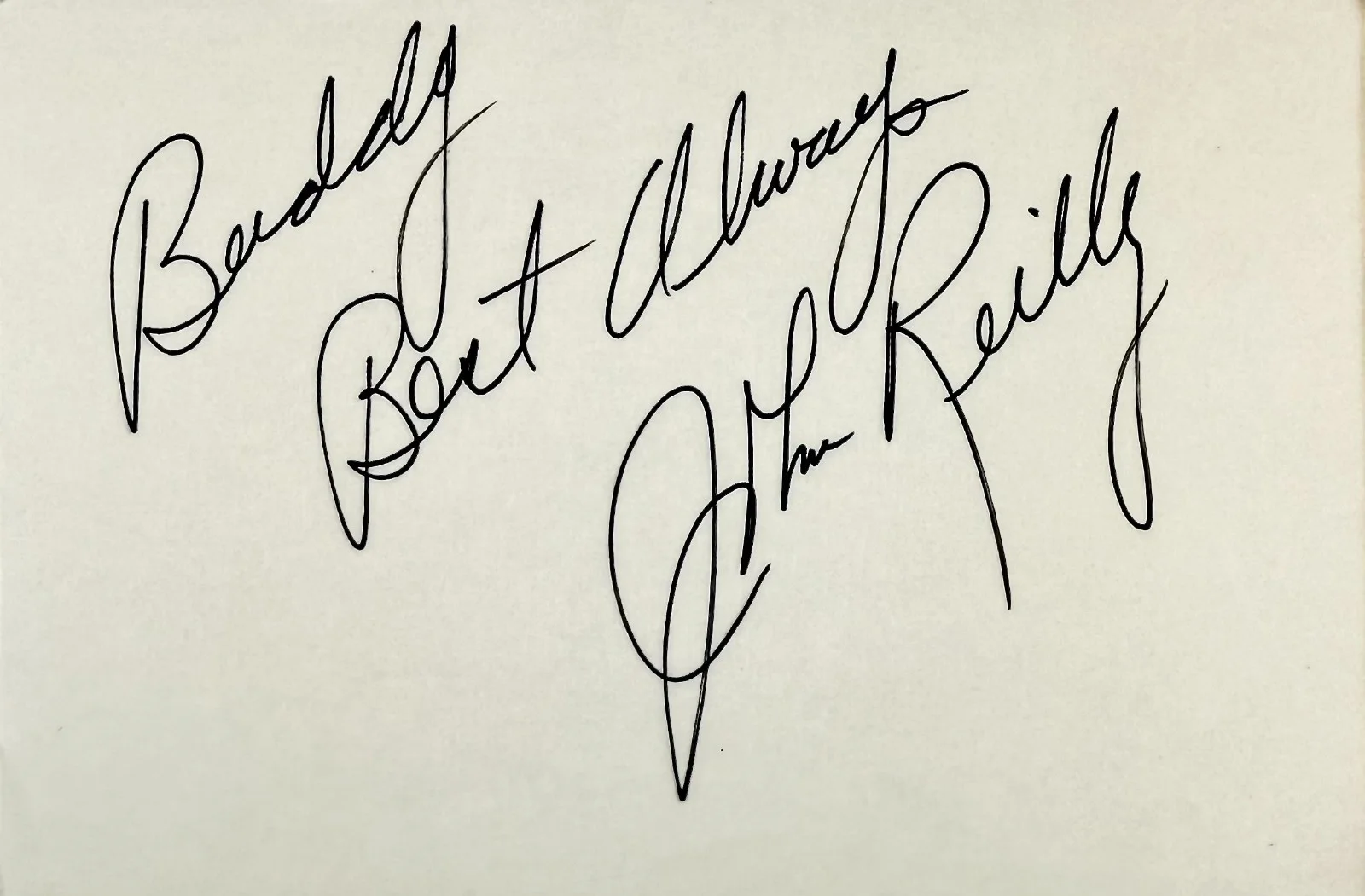 John Reilly — JOHN REILLY Signed Autographed 4"x 6" INDEX CARD Sunset Beach GENERAL HOSPITAL, изображение 4