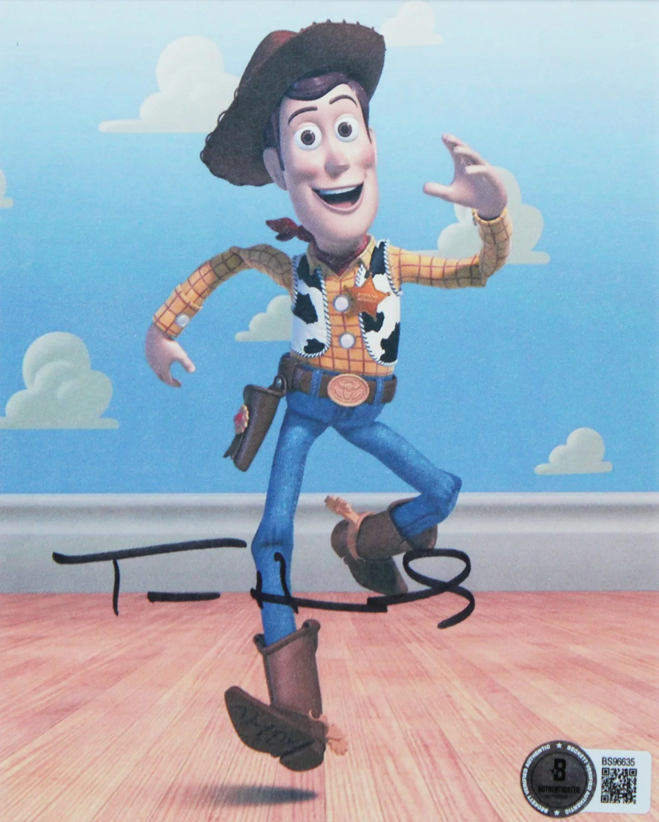 Tom Hanks — Tom Hanks Toy Story Authentic Signed Framed Display Autographed BAS, image 2