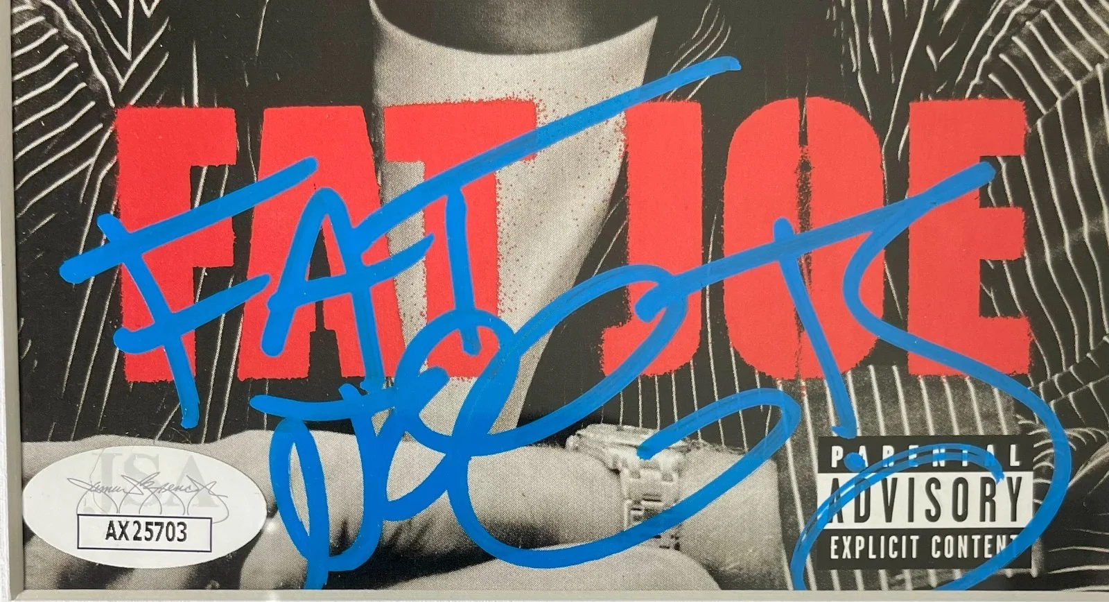 Fat Joe — Fat Joe Signed All Or Nothing CD Booklet & CD Framed Display Autograph JSA COA, image 2