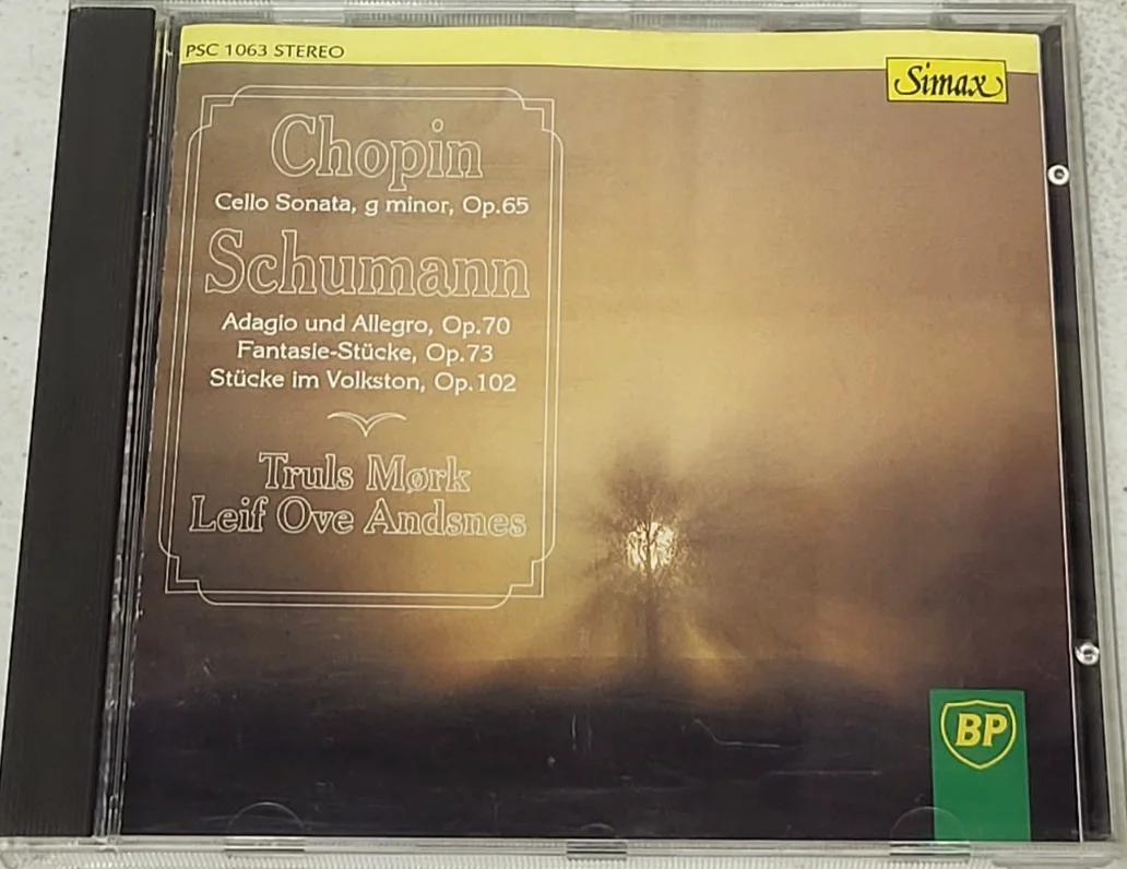AUTOGRAPHED! Truls Mork (Cellist) Chopin: Cello Sonata Schumann: Adagio 1990 CD, image 2