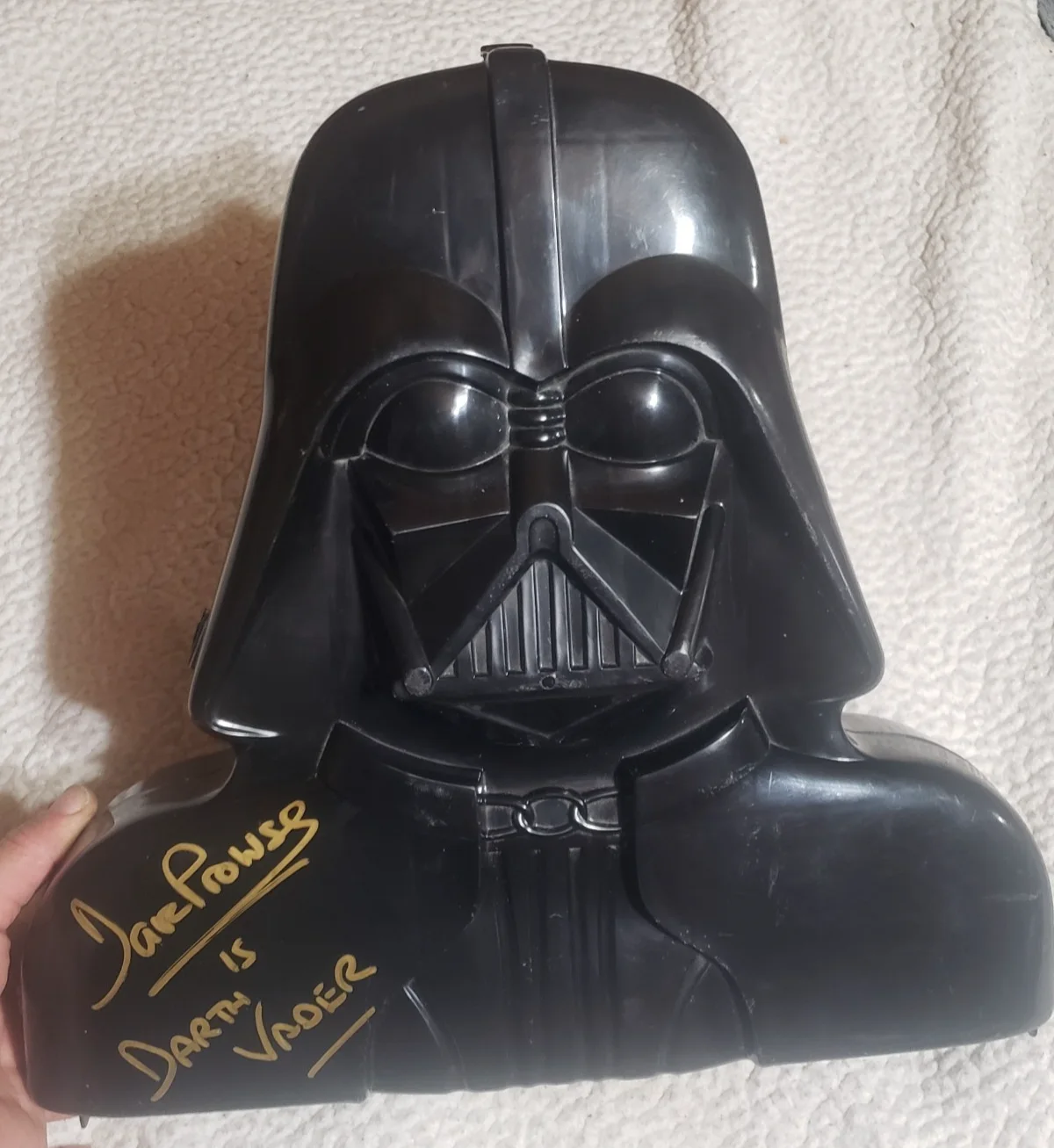David Prowse — David Dave Prowse - Signed Darth Vader Action Figure Case Star Wars 1980, image 2