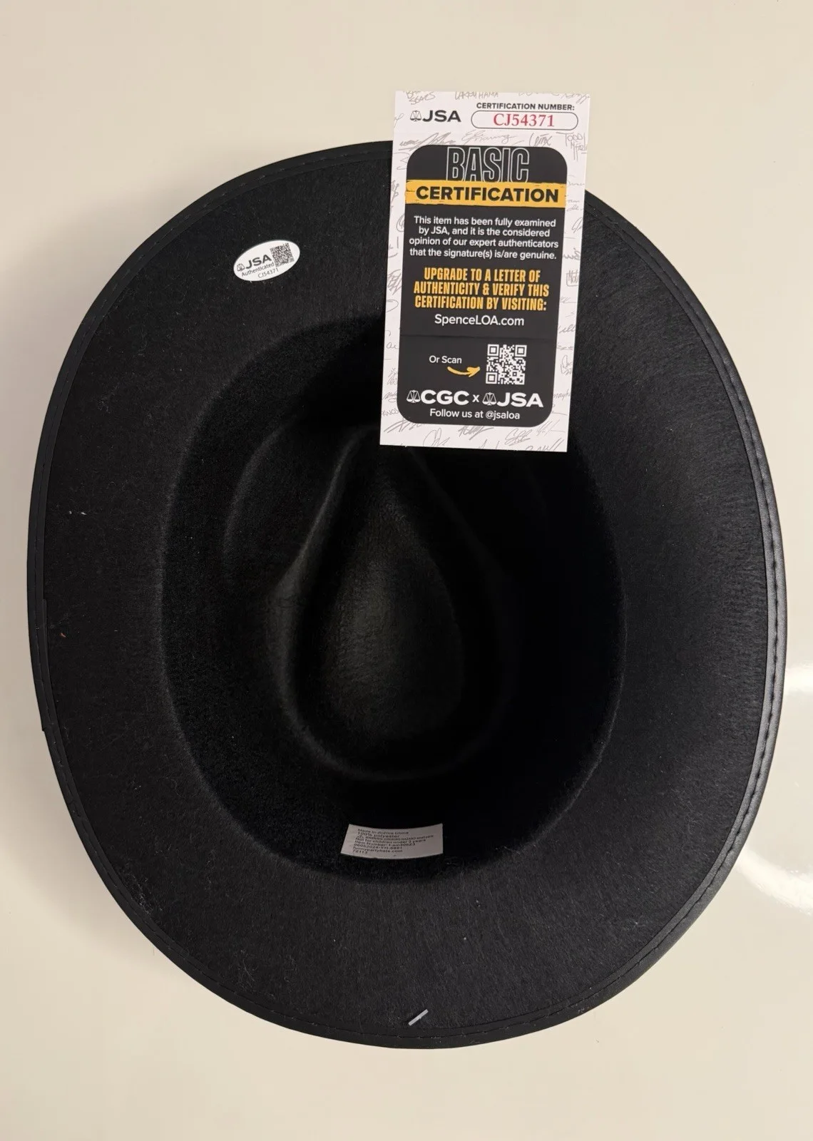 Jim Belushi — Jim James Belushi Autographed Fedora Hat Blue Brothers Rare JSA COA, изображение 2